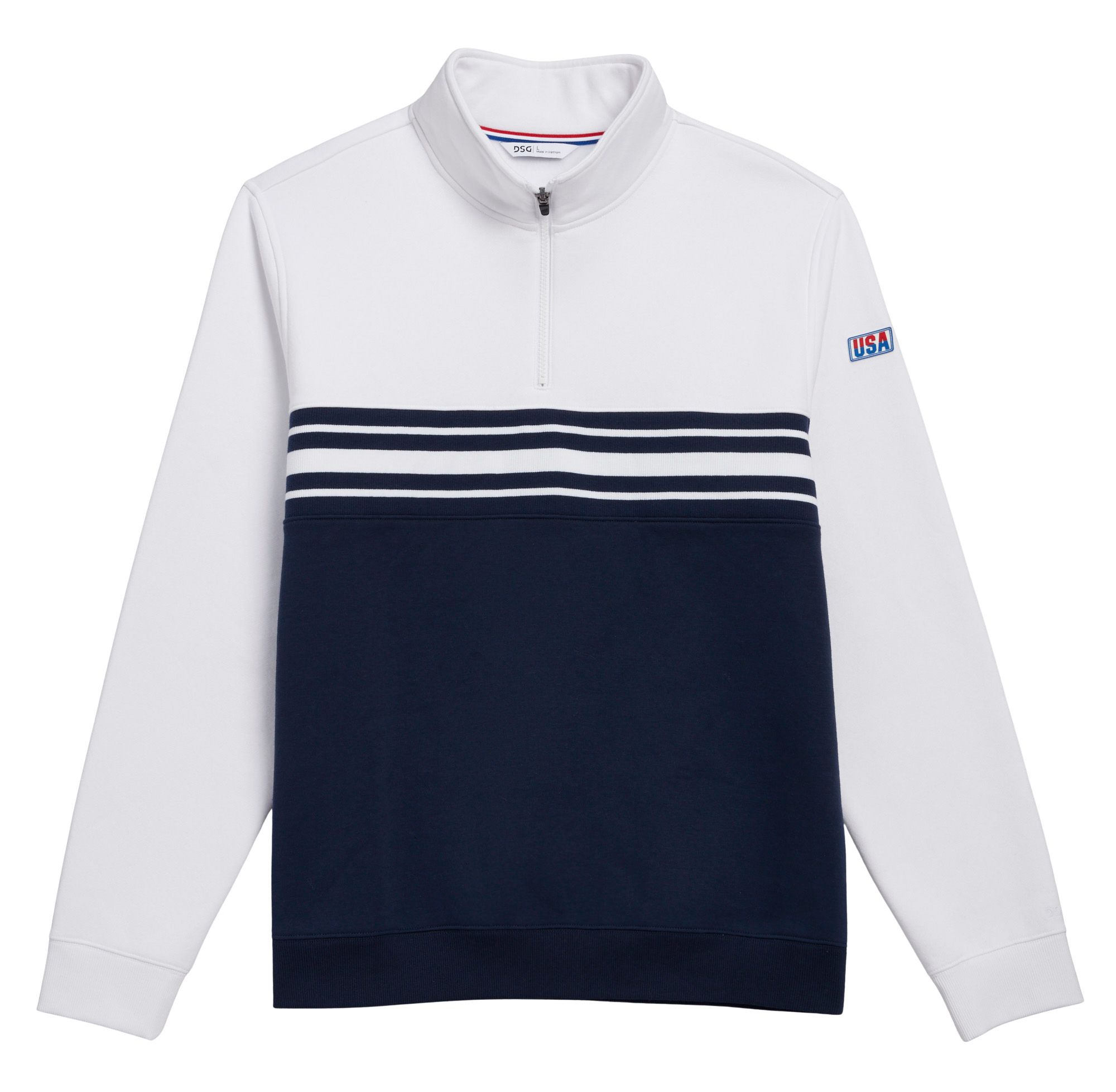 DSG Men's USA Fleece 1/4 Zip Sweatshirt