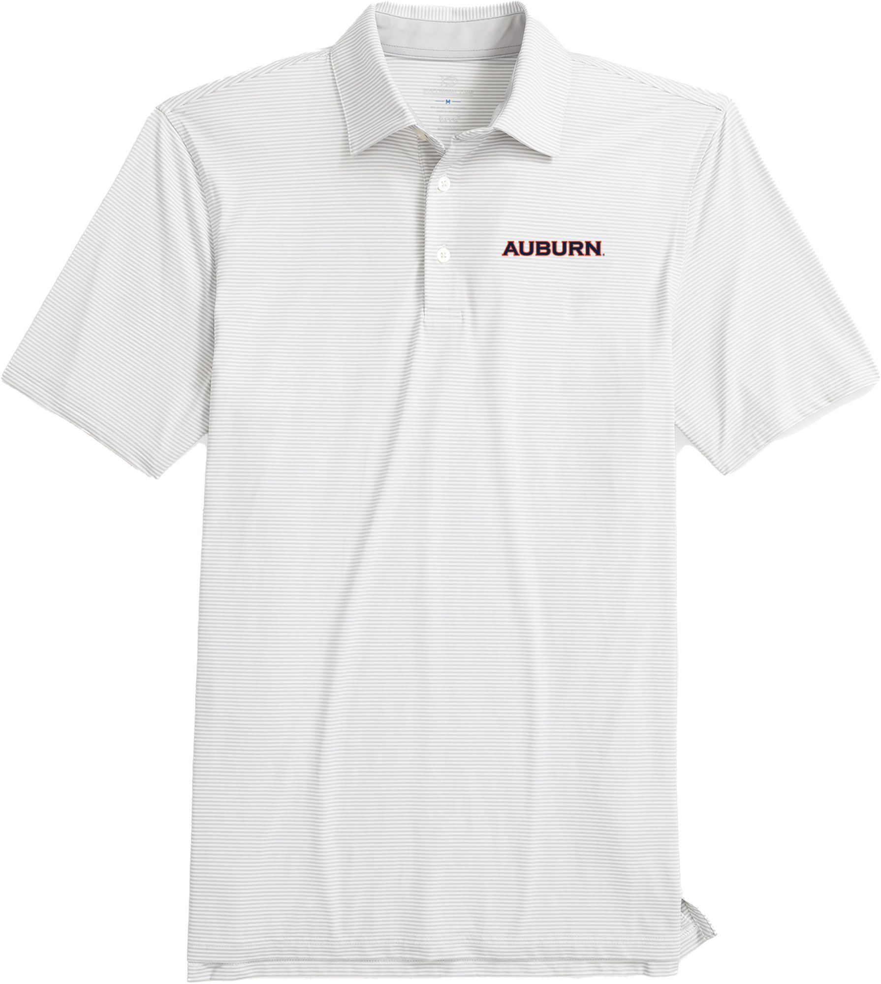 Southern Tide Men's Auburn Tigers Grey Breeze Meadowbrook Polo