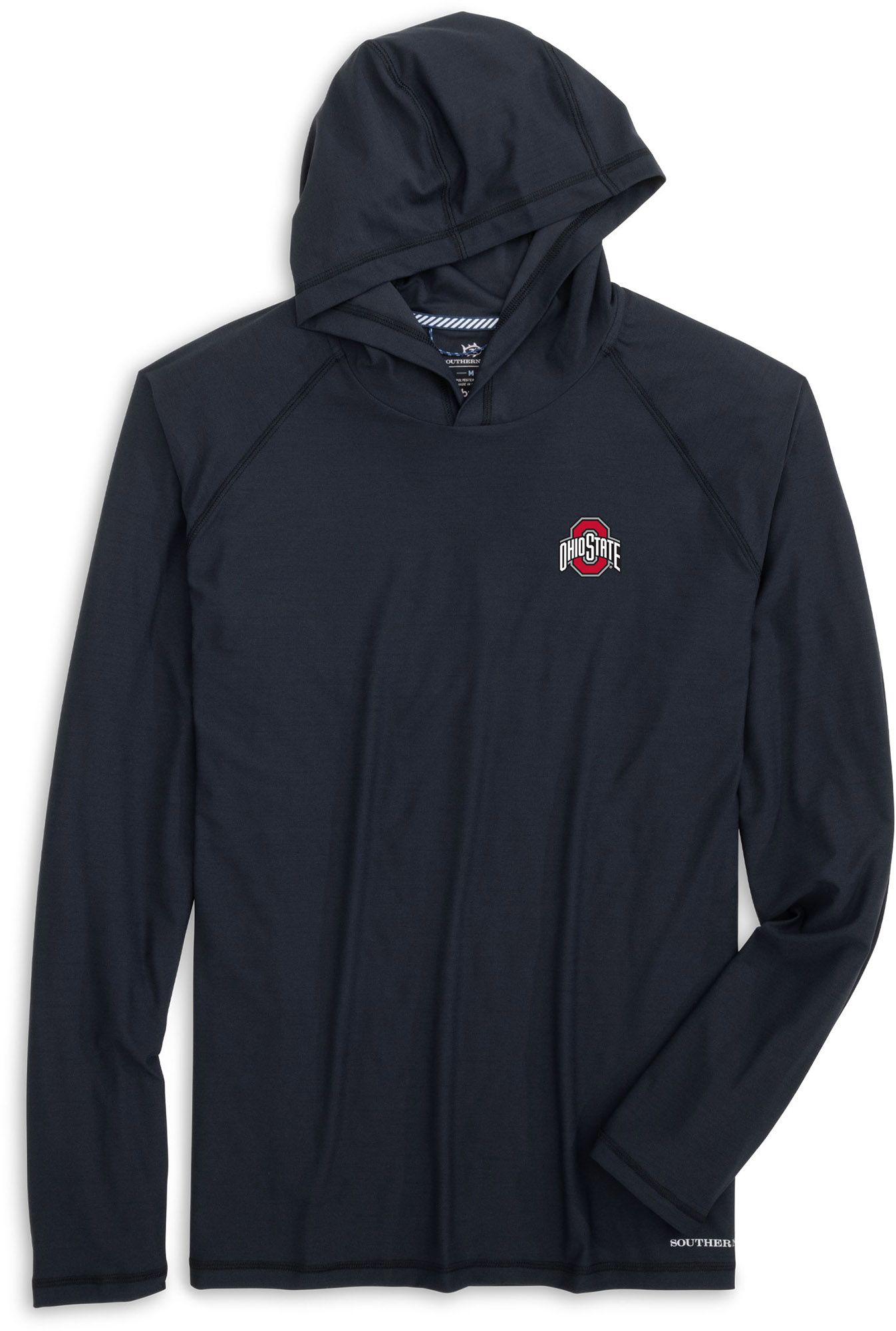 Southern Tide Men's Ohio State Buckeyes Black Performance Pullover Hoodie