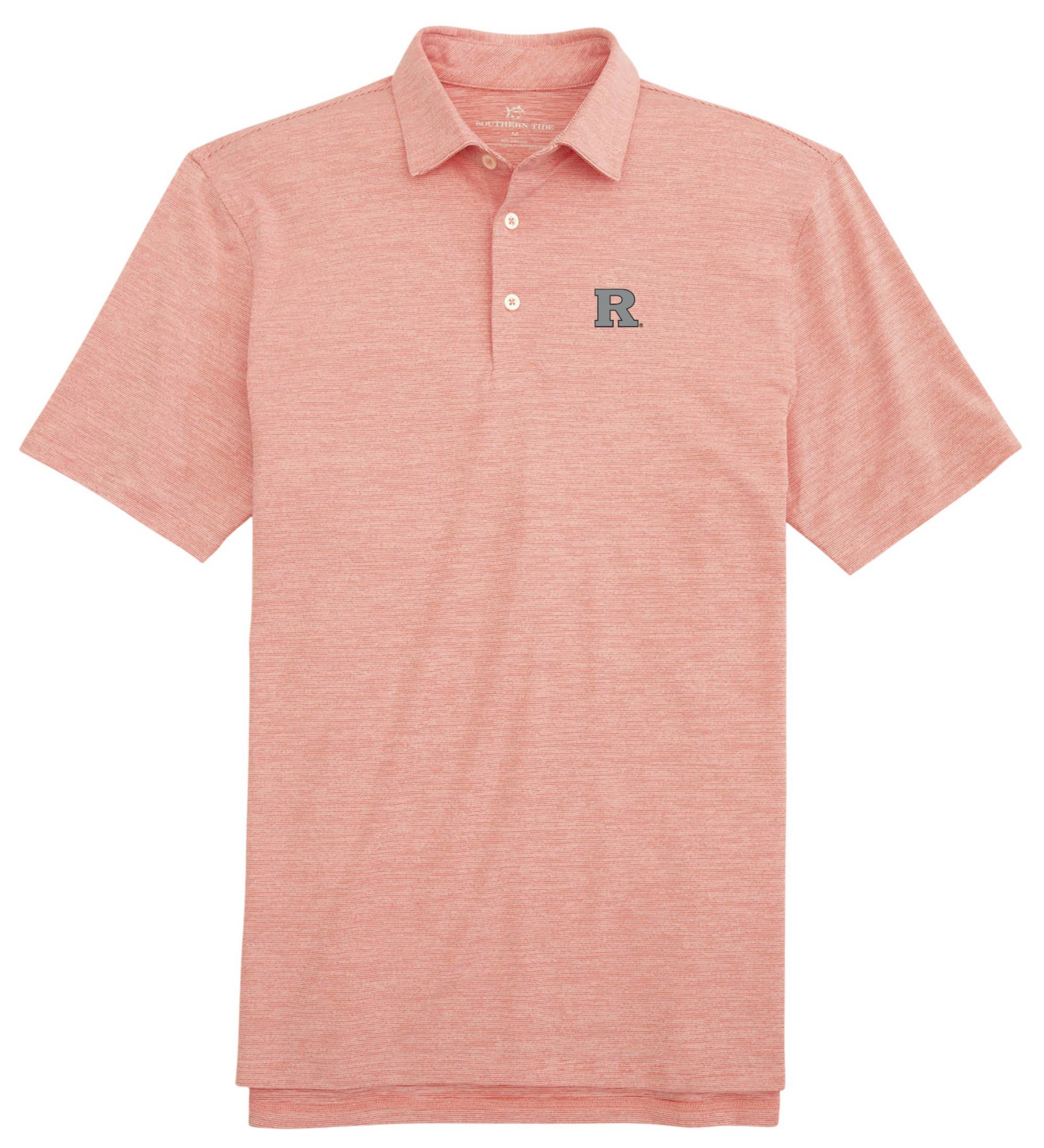 Southern Tide Men's Rutgers Scarlet Knights Red Spacedye Polo