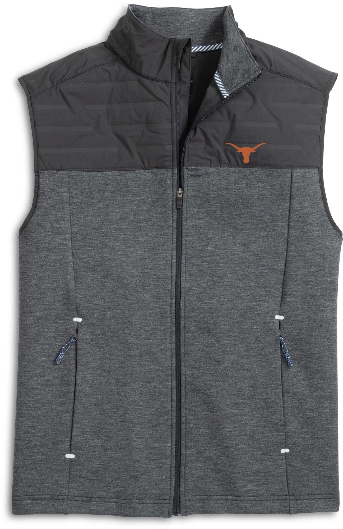 Southern Tide Men's Texas Longhorns Black Conligny Quilt Vest