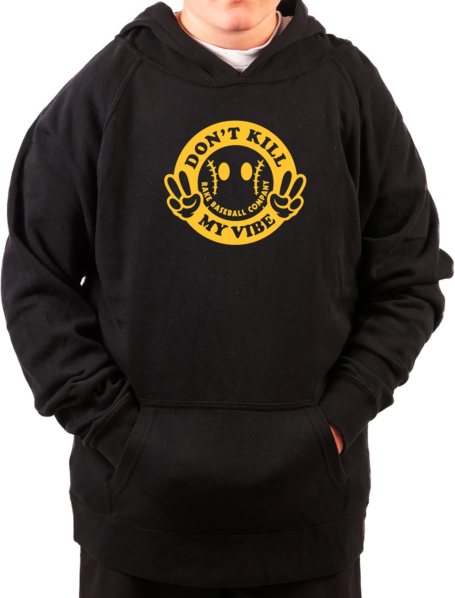 Rake Baseball Youth Dont Kill My Vide Hoodie