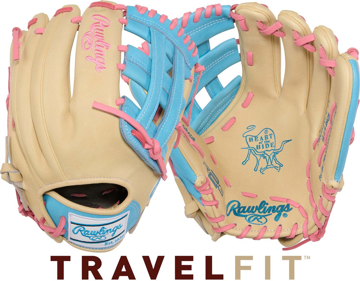 Tan/Blue/Pink