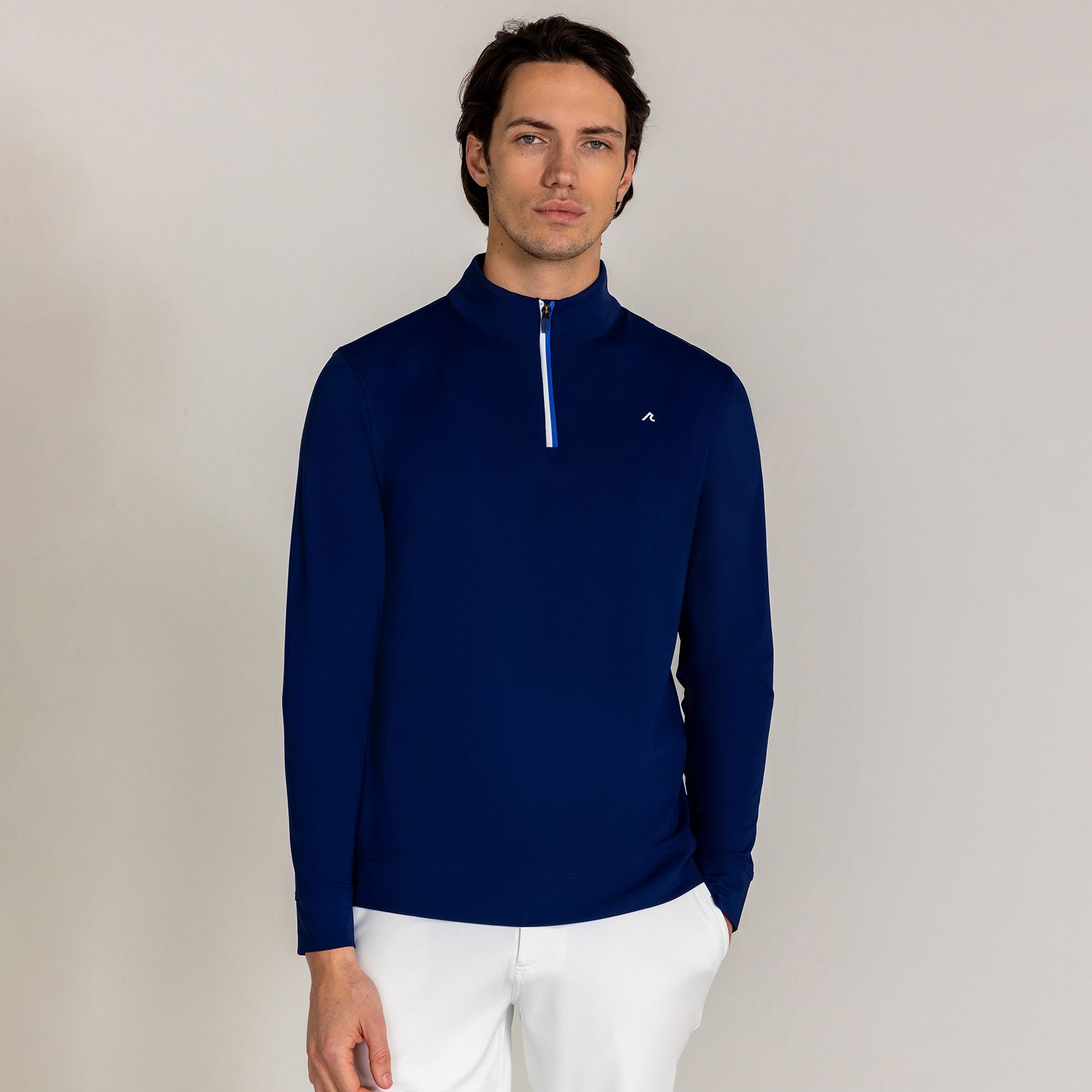 REDVANLY Men's Fleet Golf ¼ Zip