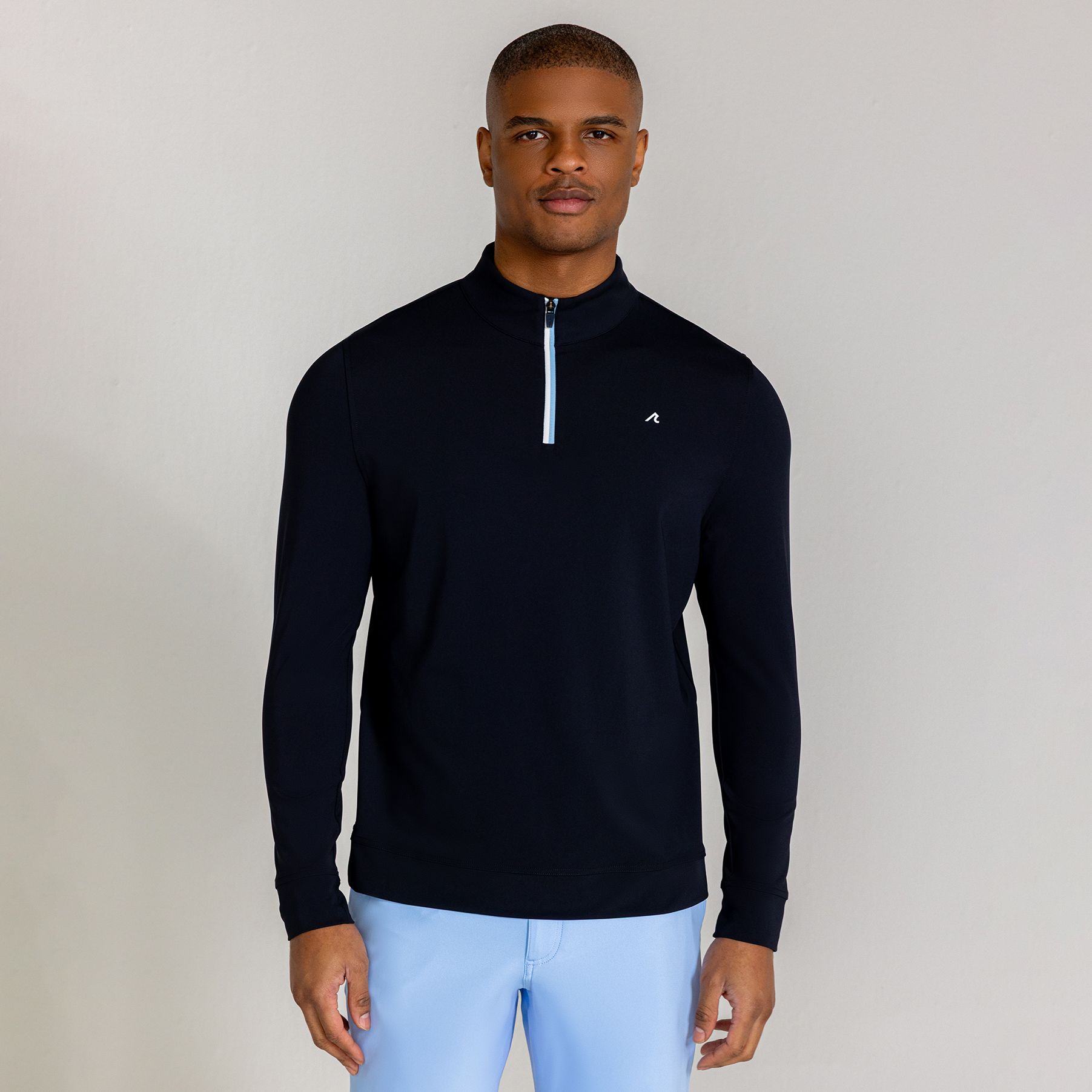 REDVANLY Men's Fleet Golf ¼ Zip