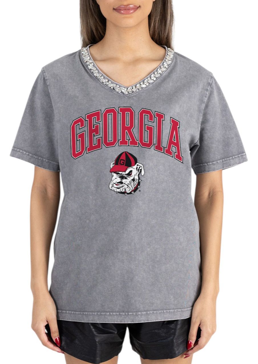 Gameday Couture Women's Georgia Bulldogs Grey Icon Edge T-Shirt