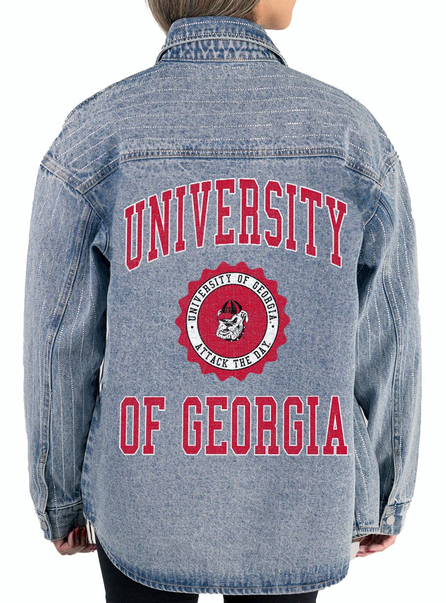 Gameday Couture Women's Georgia Bulldogs Denim Instant Replay Jacket