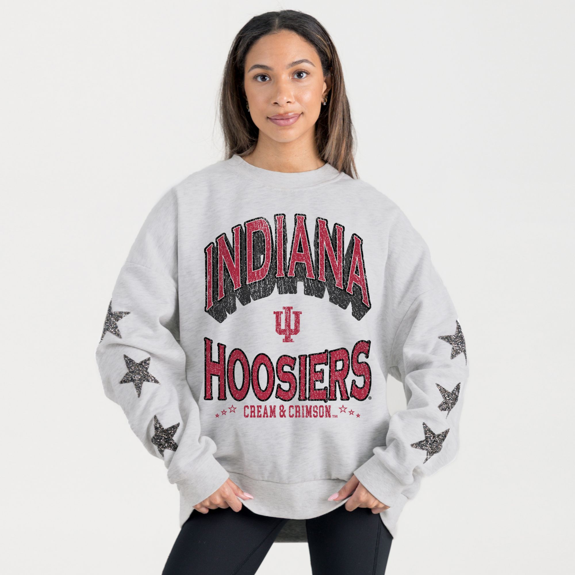 Gameday Couture Women's Indiana Hoosiers White Crewneck Sweatshirt