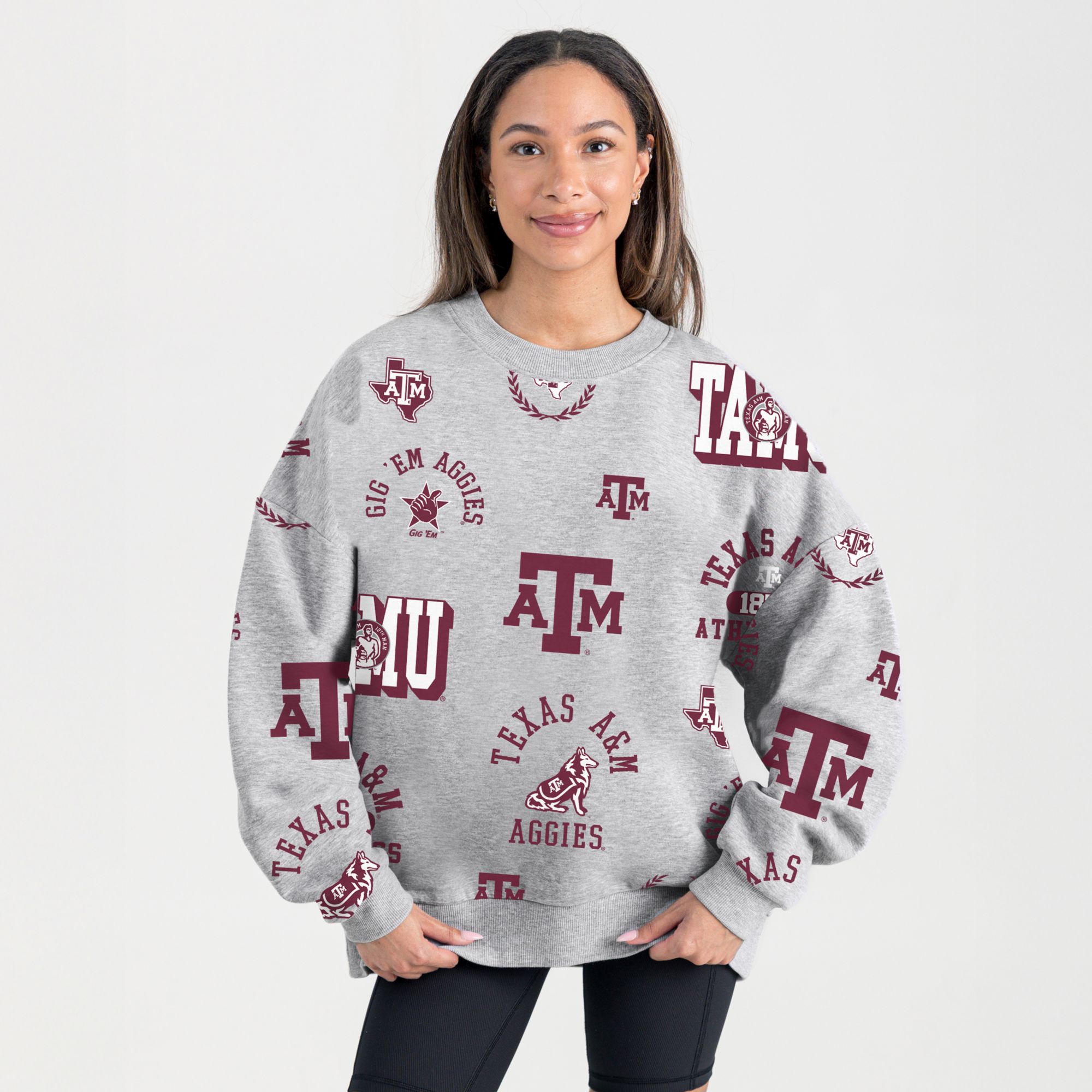 Gameday Couture Women's Texas A&M Aggies White Crewneck Sweatshirt