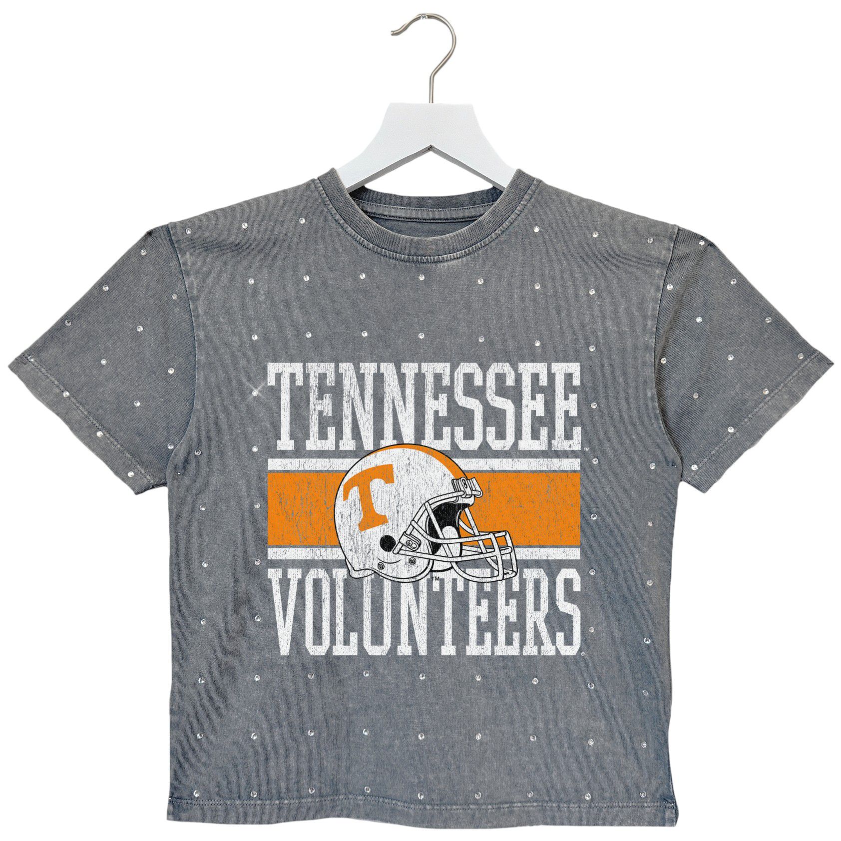 Gameday Couture Youth Tennessee Volunteers Grey Rhinestone T-Shirt
