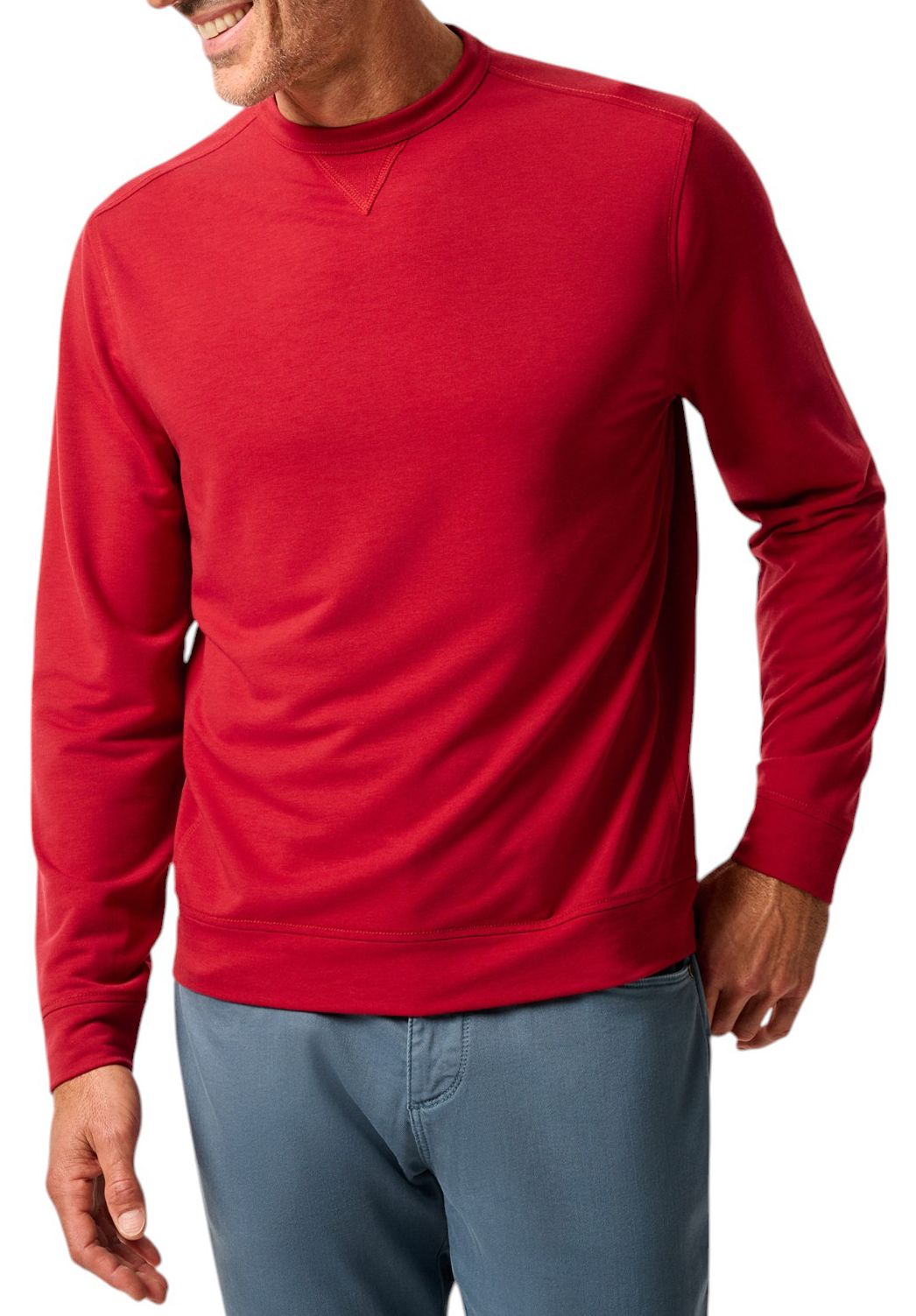 Johnnie-O Men's Reilly Dri-Release Golf Crewneck Sweatshirt
