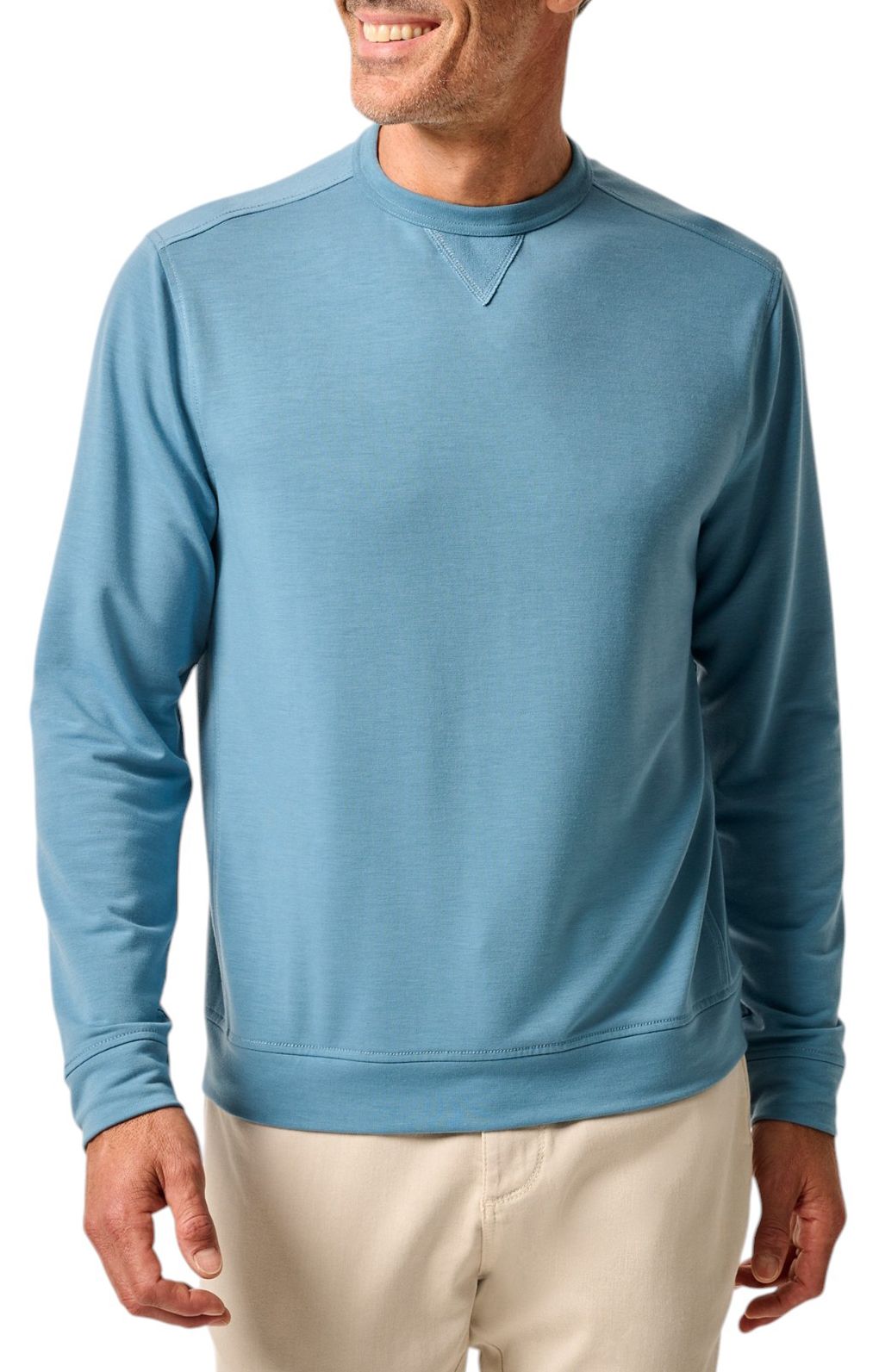 Johnnie-O Men's Reilly Dri-Release Golf Crewneck Sweatshirt