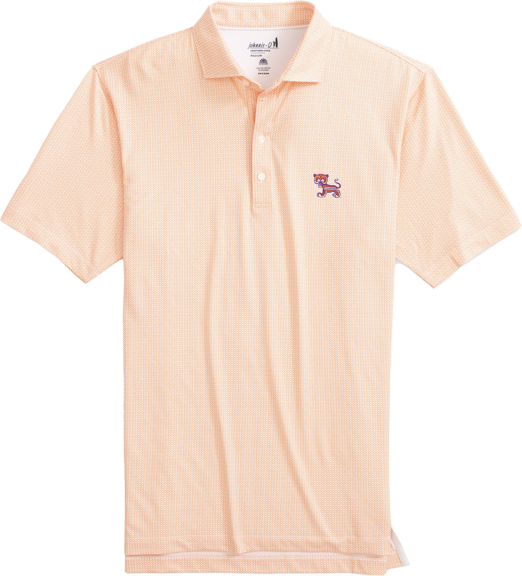 Johnnie-O Men's Clemson Tigers Orange Slade Performance Polo