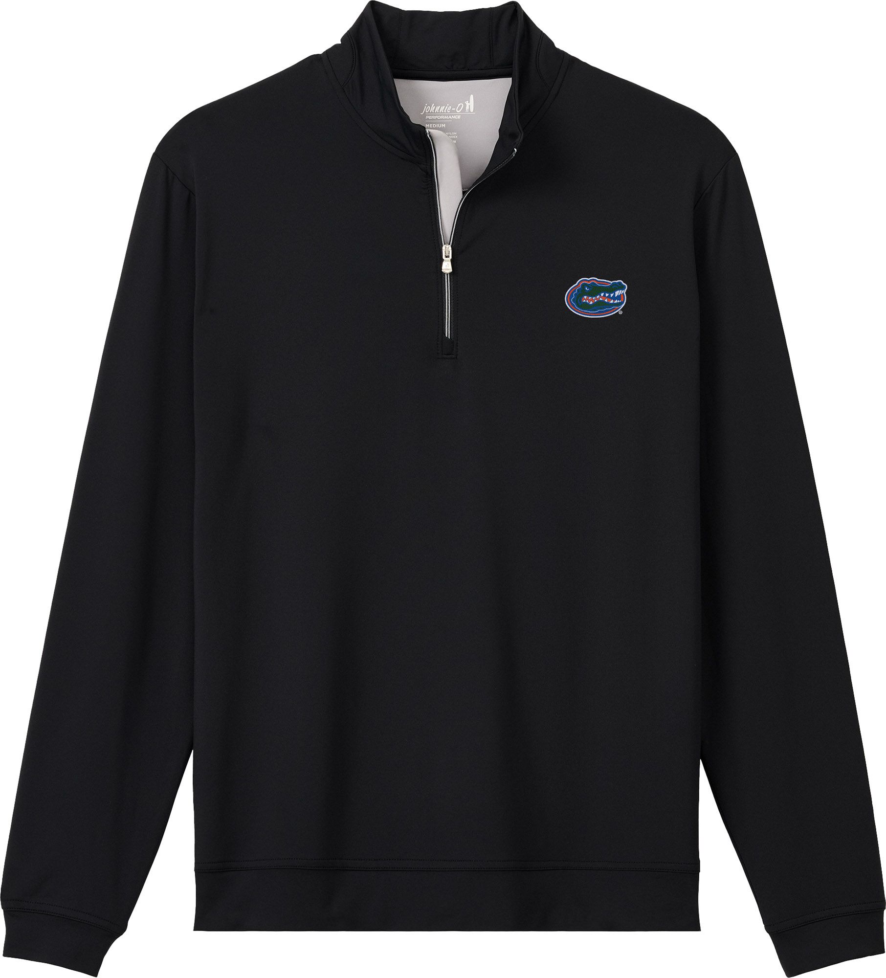 Johnnie-O Men's Florida Gators Black Motion 1/4 Zip Performance Pullover