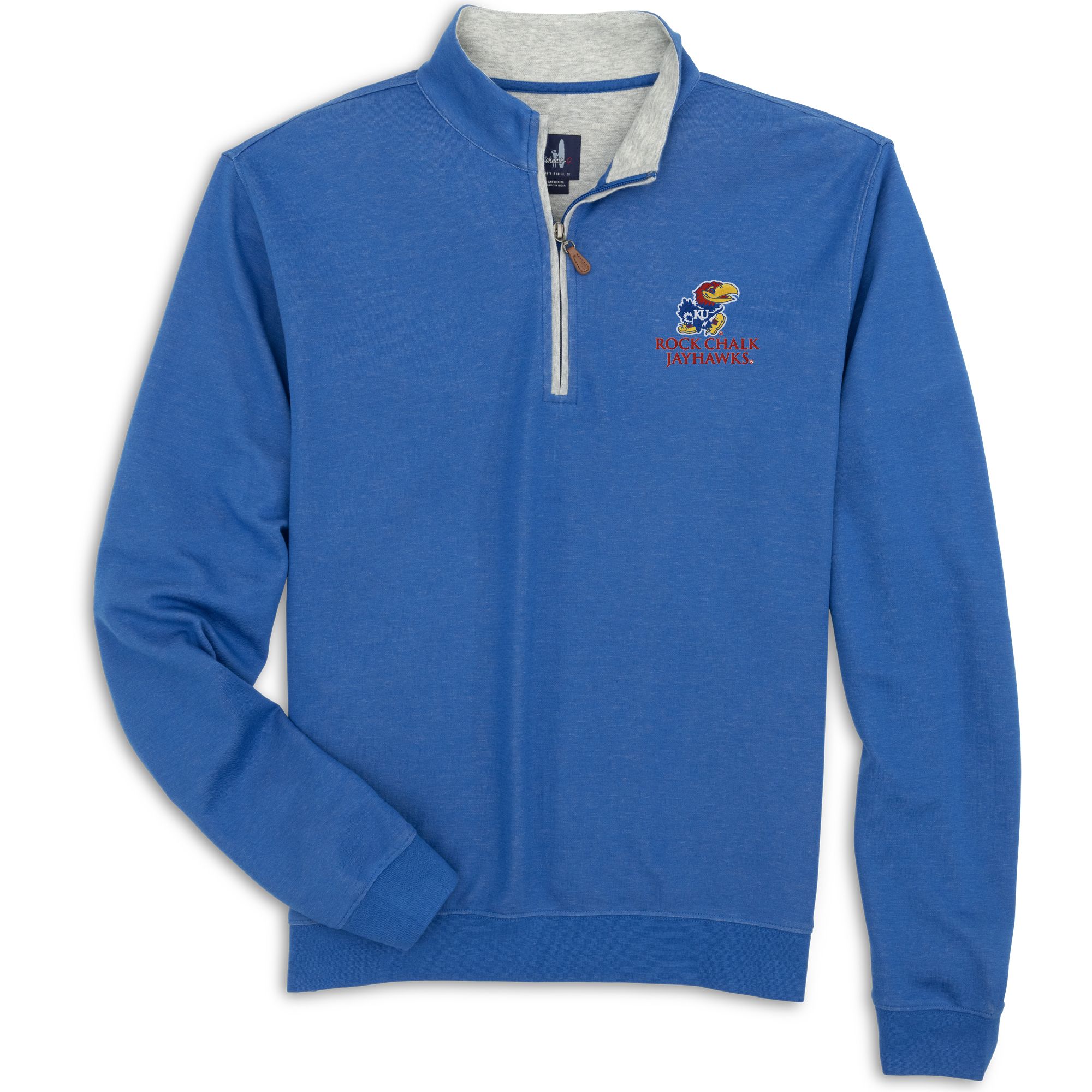 Johnnie-O Men's Kansas Jayhawks Royal Sully 1/4 Zip Pullover