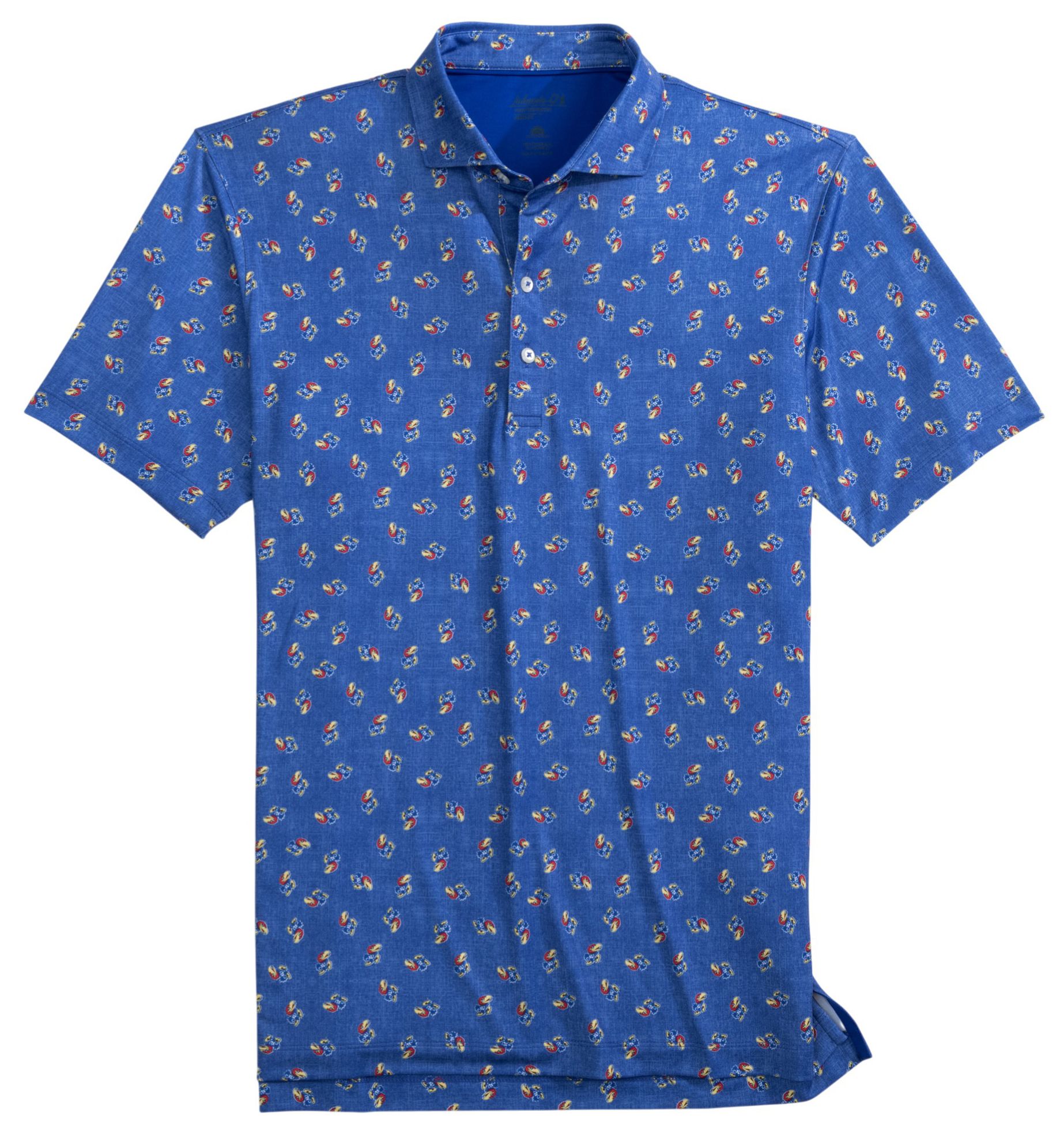 Johnnie-O Men's Kansas Jayhawks Royal Stadium Exeter Performance Polo