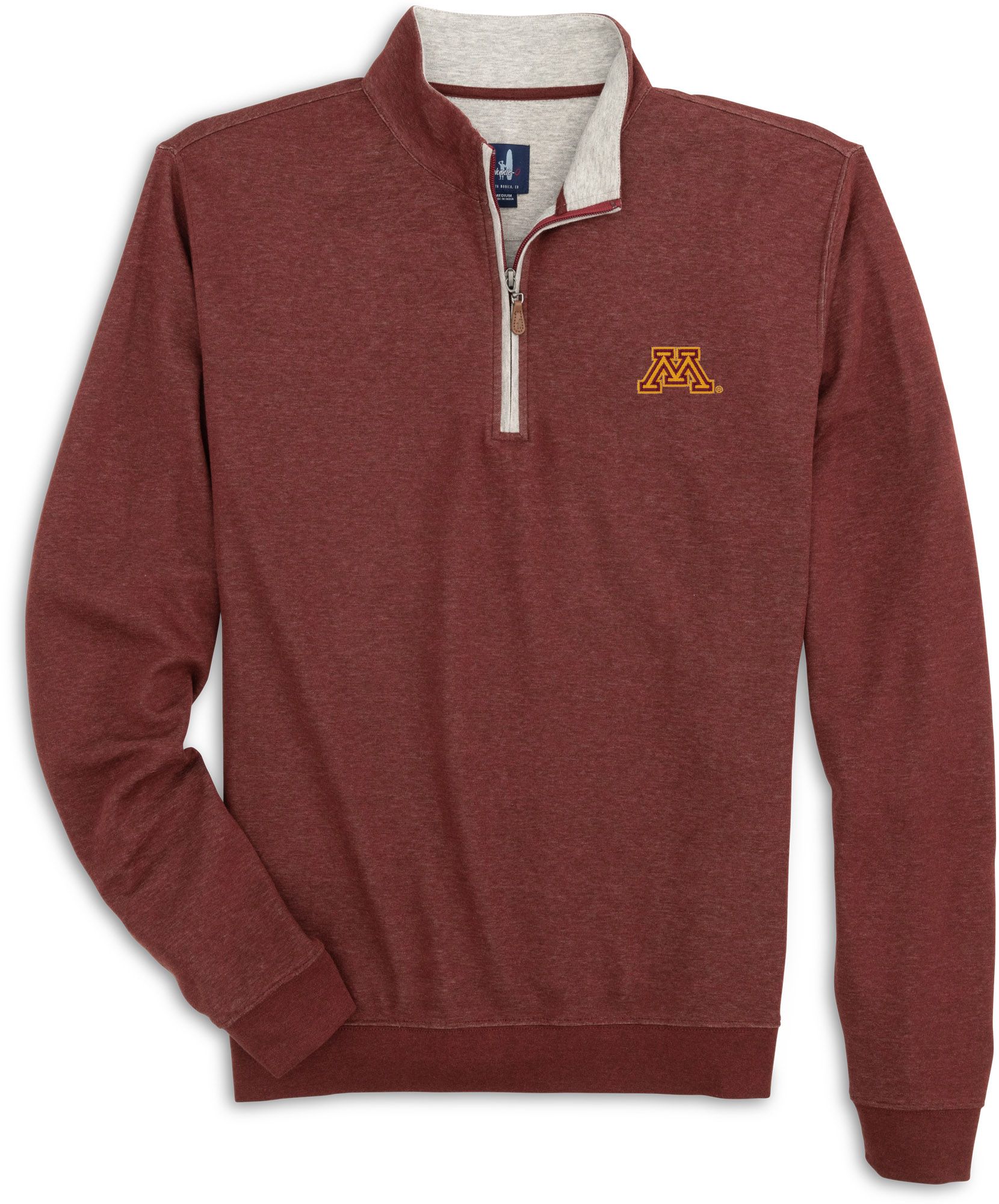 Johnnie-O Men's Minnesota Golden Gophers Maroon Sully 1/4 Zip Pullover