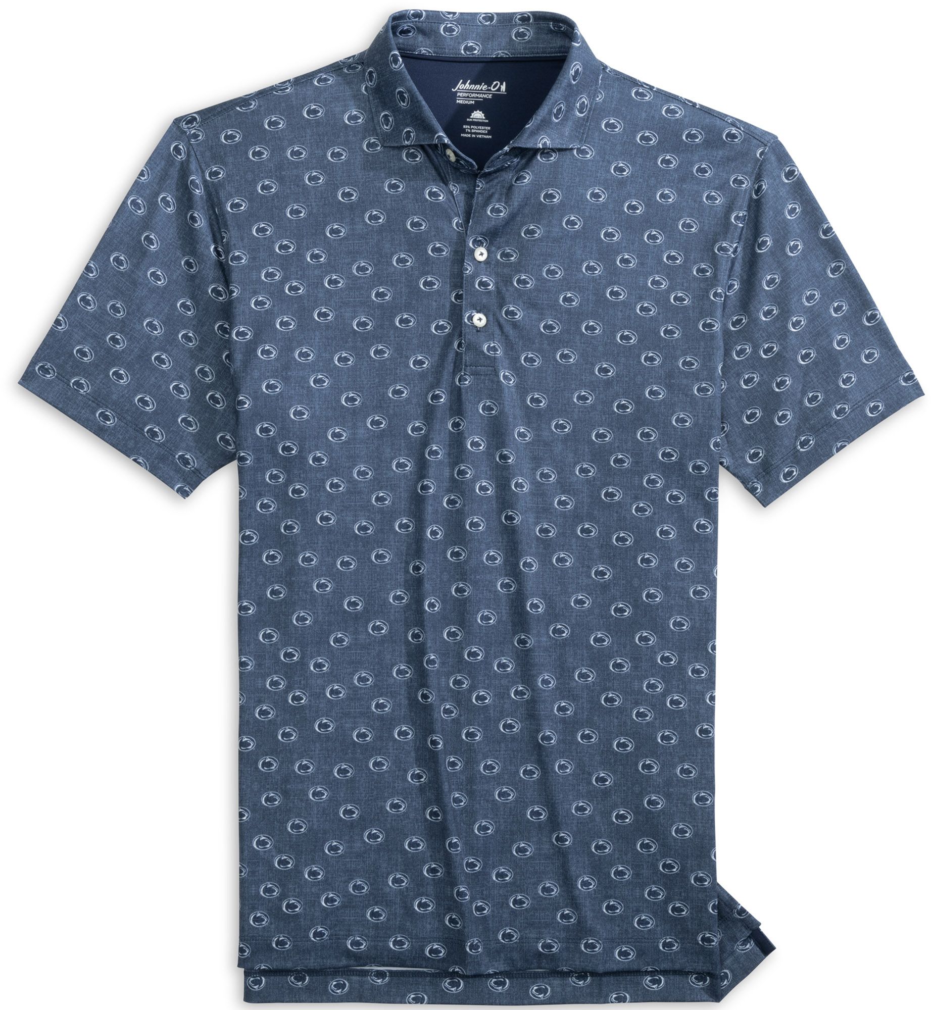 Johnnie-O Men's Penn State Nittany Lions Midnight Navy Stadium Exeter Performance Polo