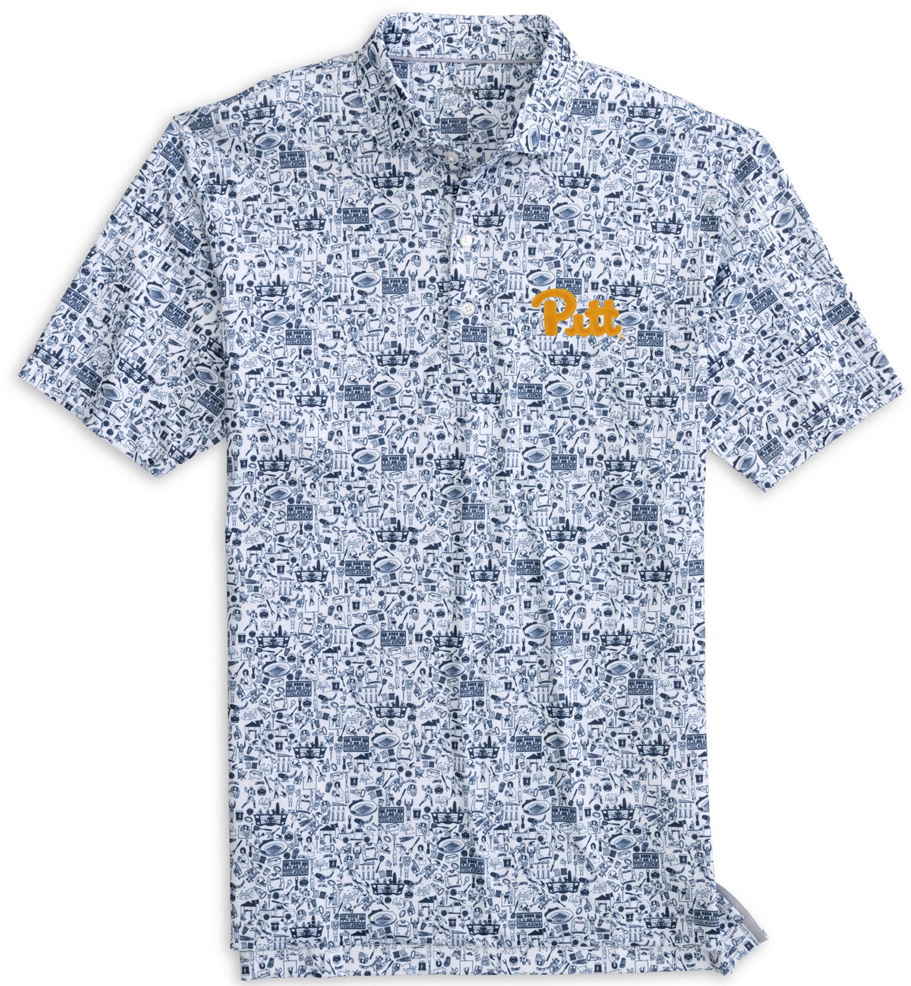 Johnnie-O Men's Pitt Panthers Midnight Navy Tailgater Performance Polo
