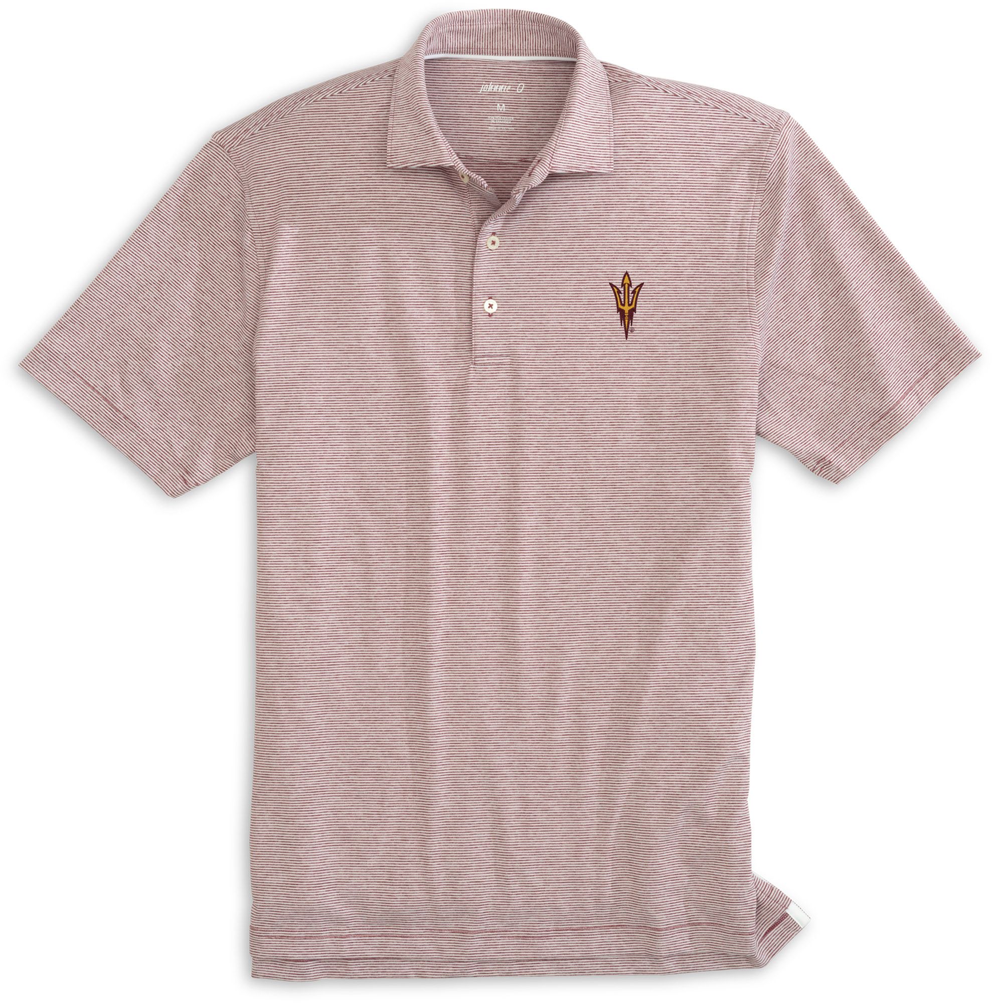 Johnnie-O Men's Arizona State Sun Devils Maroon Lyndonn Polo