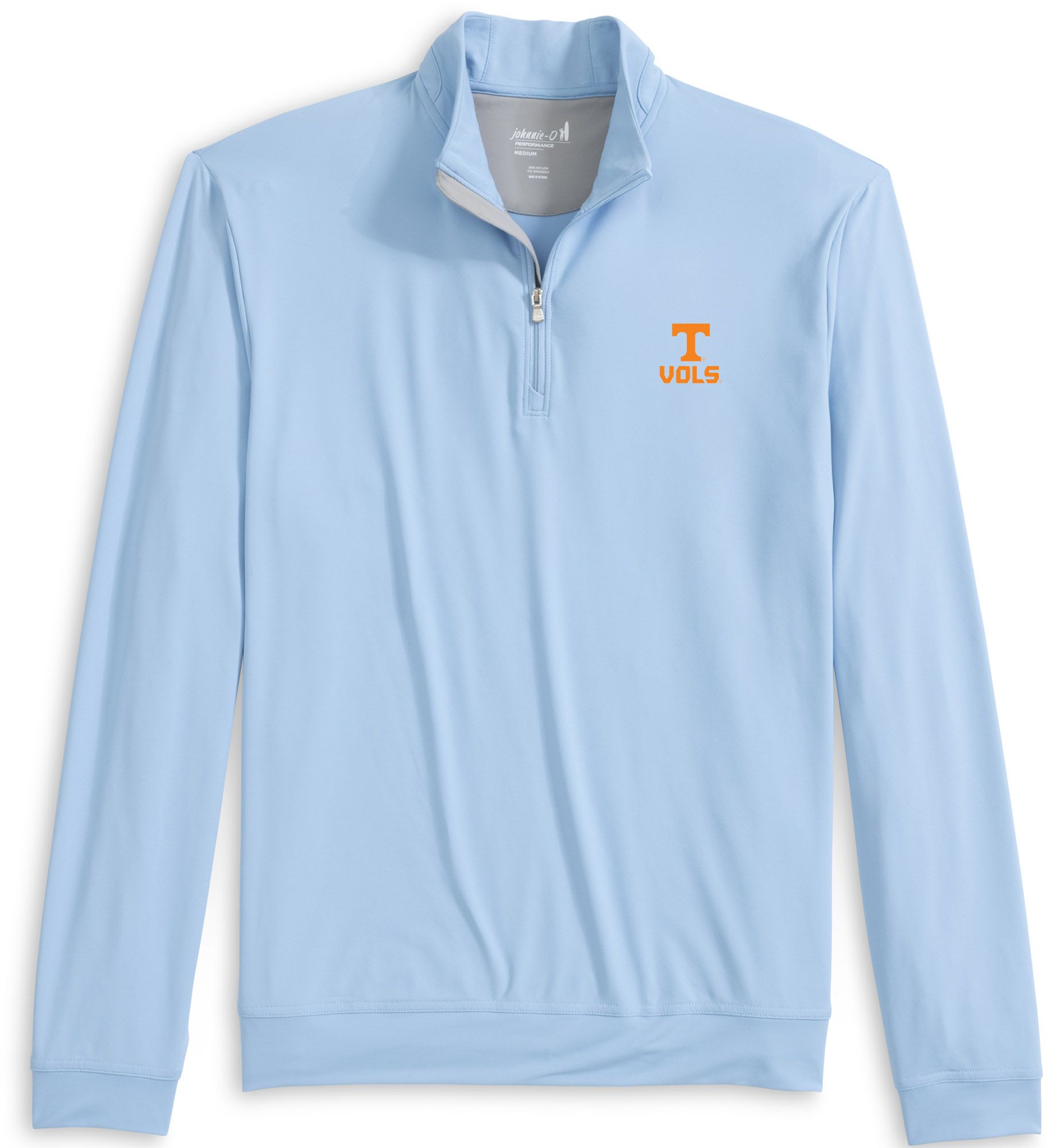 Johnnie-O Men's Tennessee Volunteers Gulf Blue Motion 1/4 Zip Performance Pullover