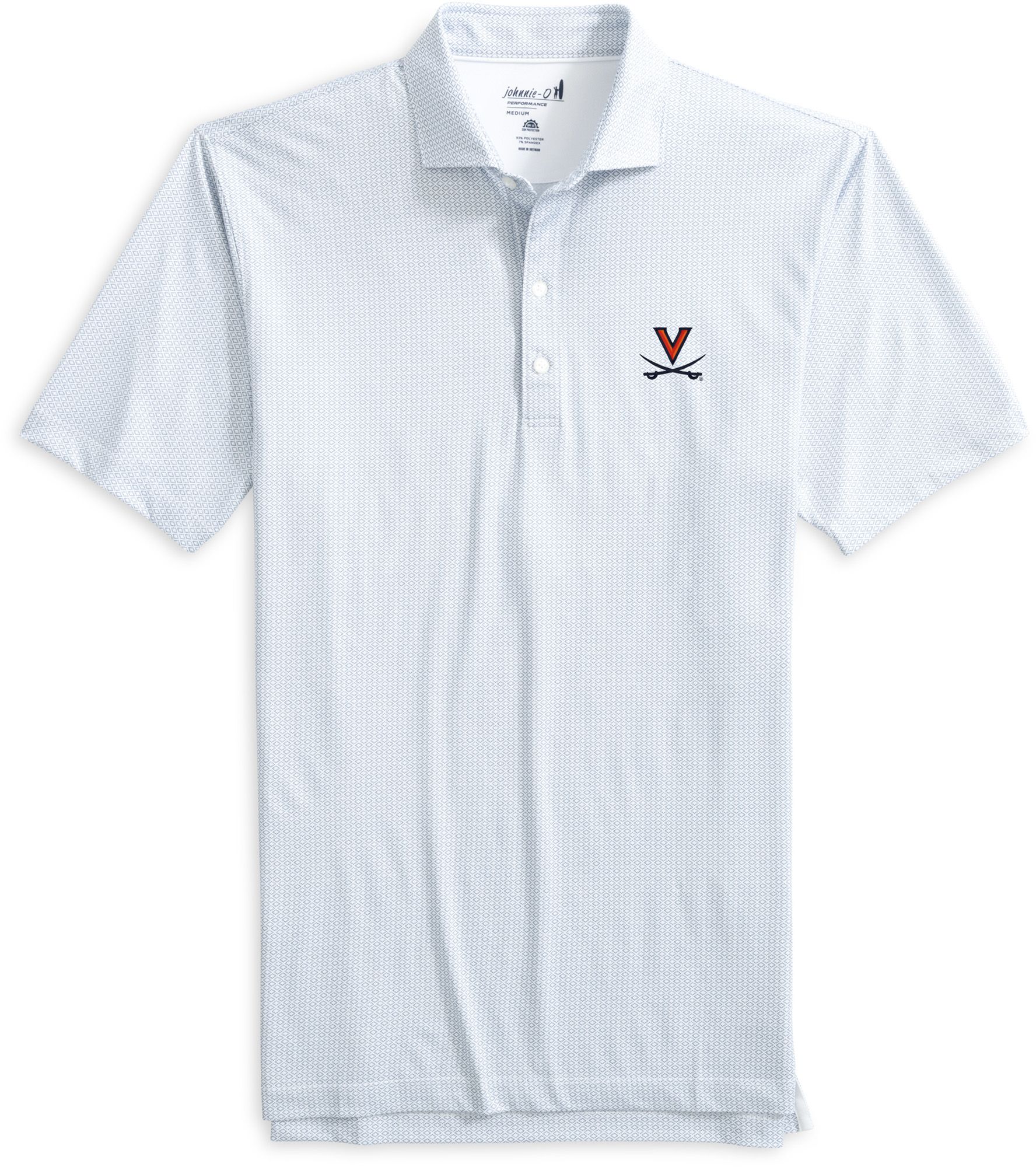 Johnnie-O Men's Virginia Cavaliers Midnight Navy Slade Performance Polo