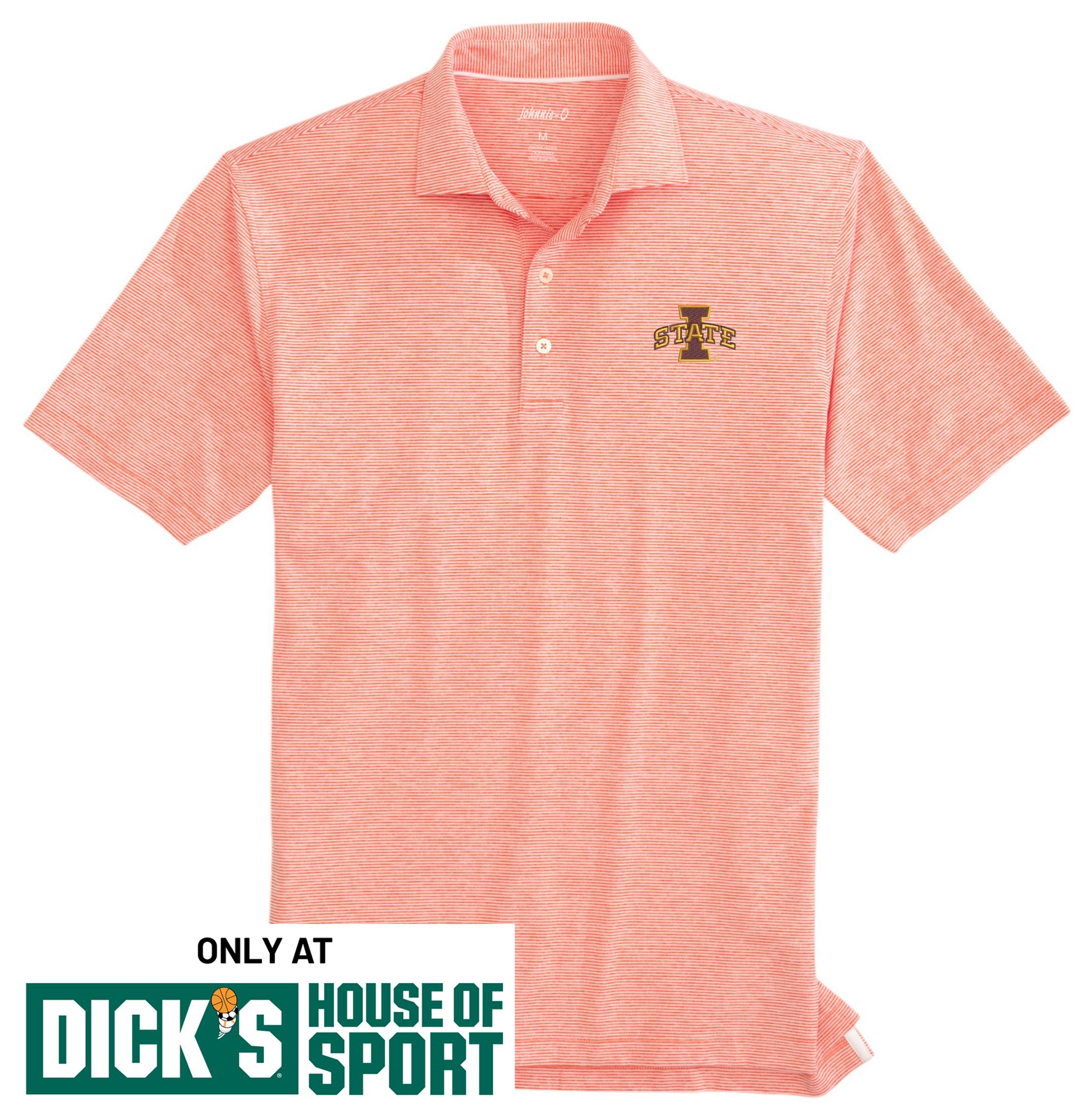 Johnnie-O Men's Iowa State Cyclones Crimson Lyndonn Polo