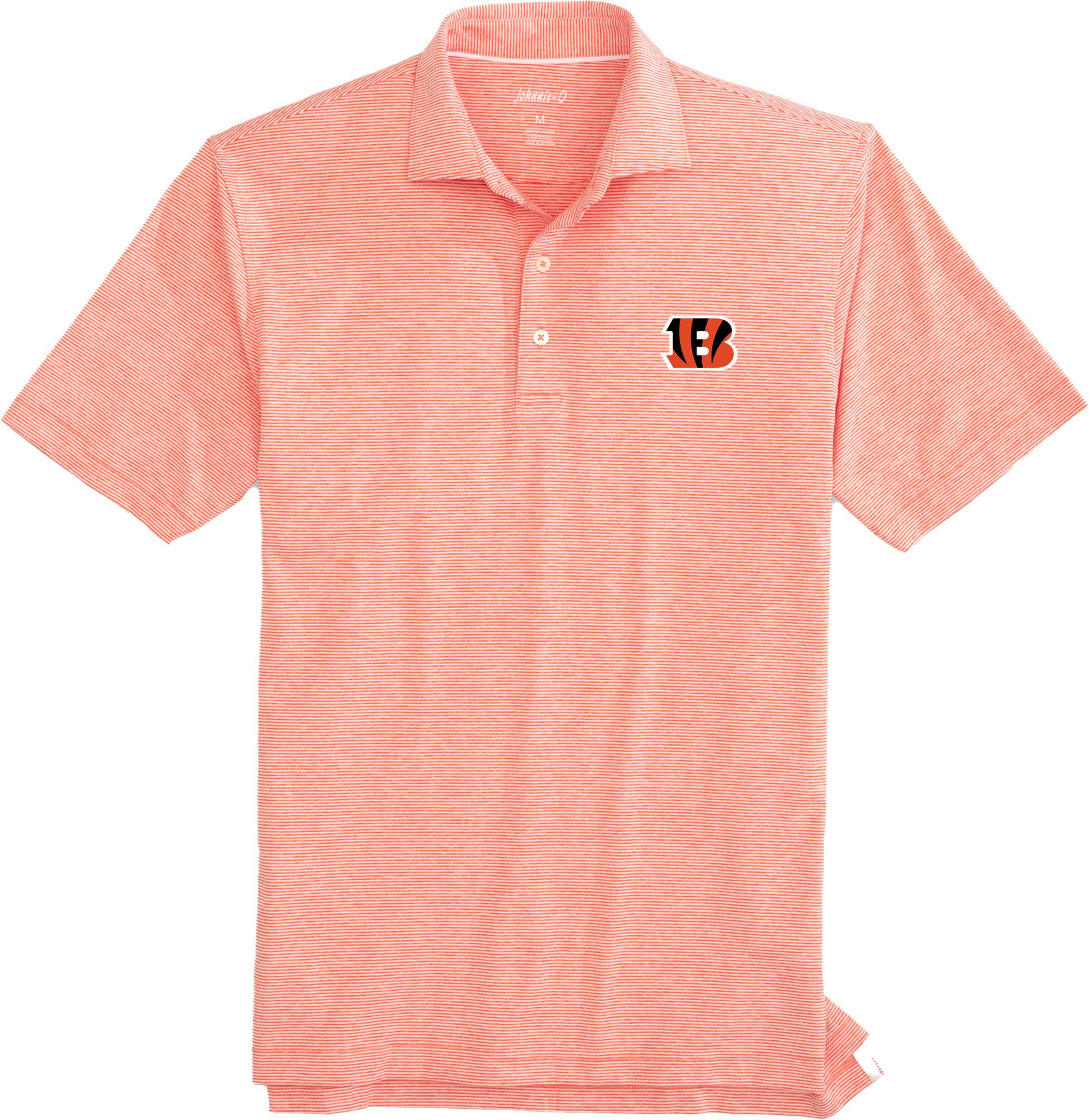 Johnnie-O Men's Cincinnati Bengals Orange Lyndonn Performance Polo