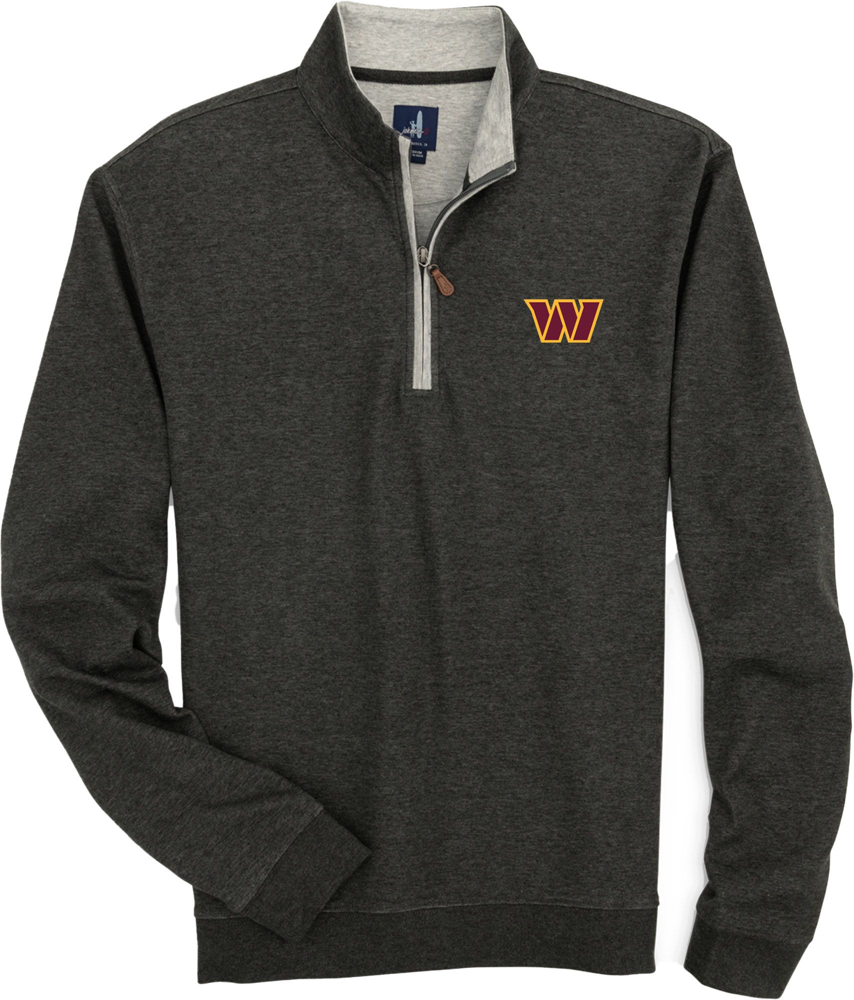 Johnnie-O Men's Washington Commanders Black Sully 1/4 Zip Pullover