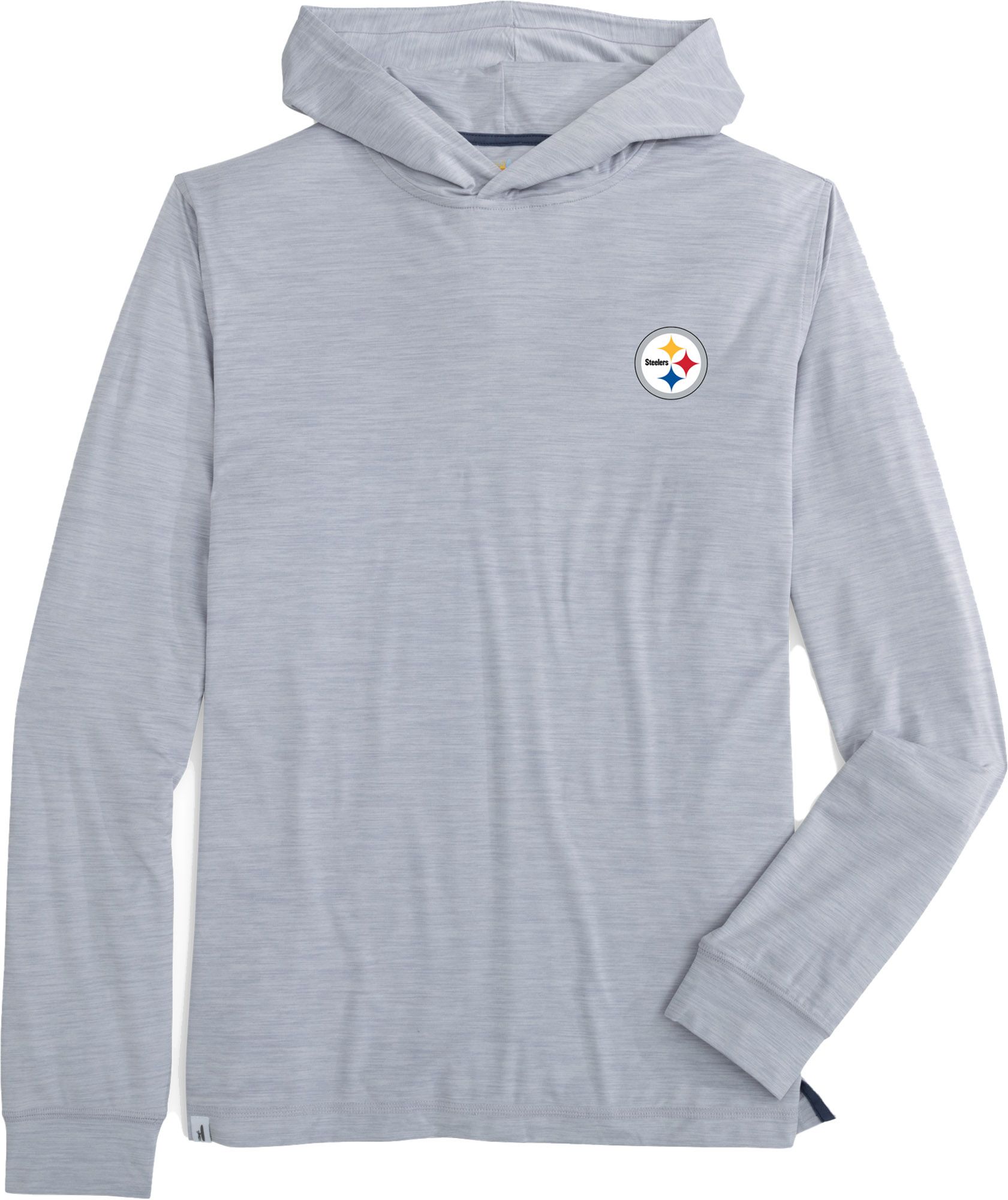 Johnnie-O Men's Pittsburgh Steelers Grey Talon Performance Hoodie