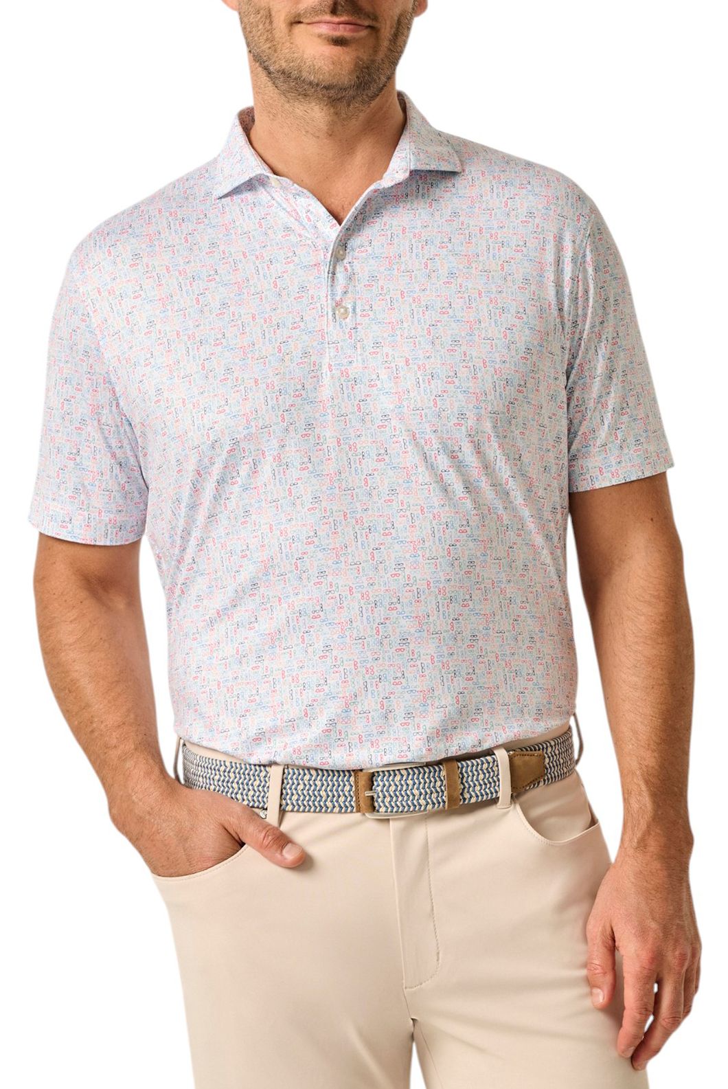 Johnnie-O Men's Specs Featherweight Performance Jersey Golf Polo