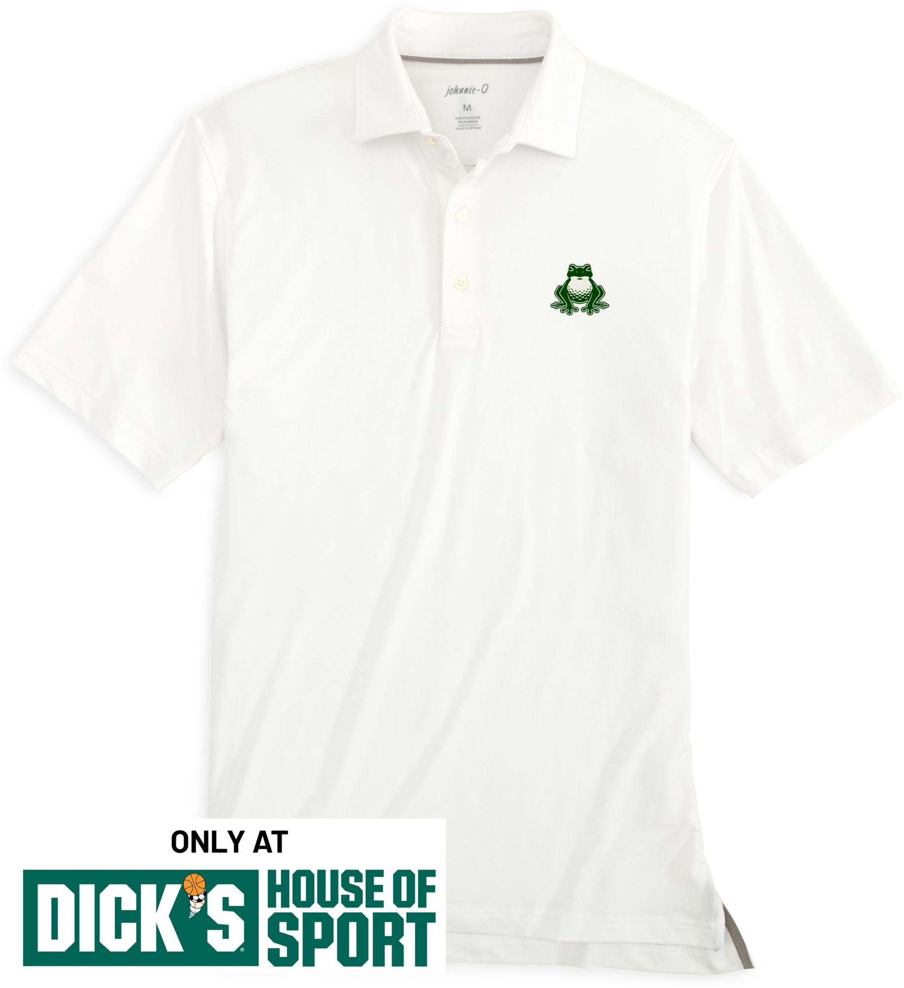 Johnnie-O Men's TGL Boston Common Golf  White Birdie Polo