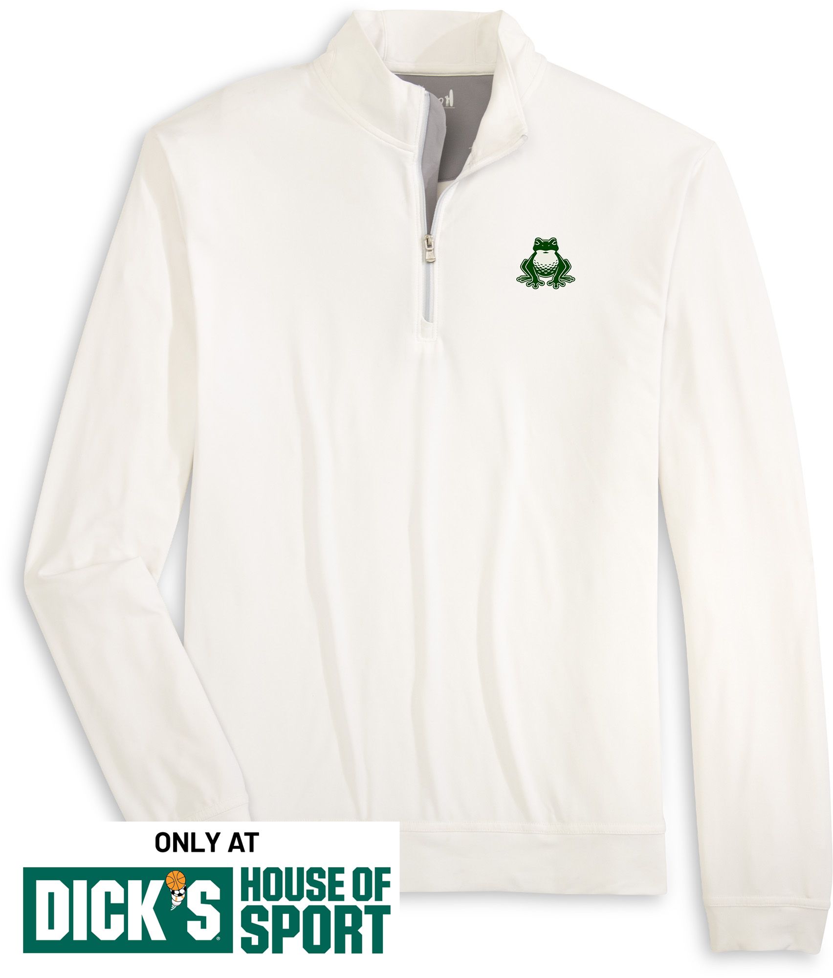 Johnnie-O Men's TGL Boston Common Golf  White Motion 1/4 Zip Pullover