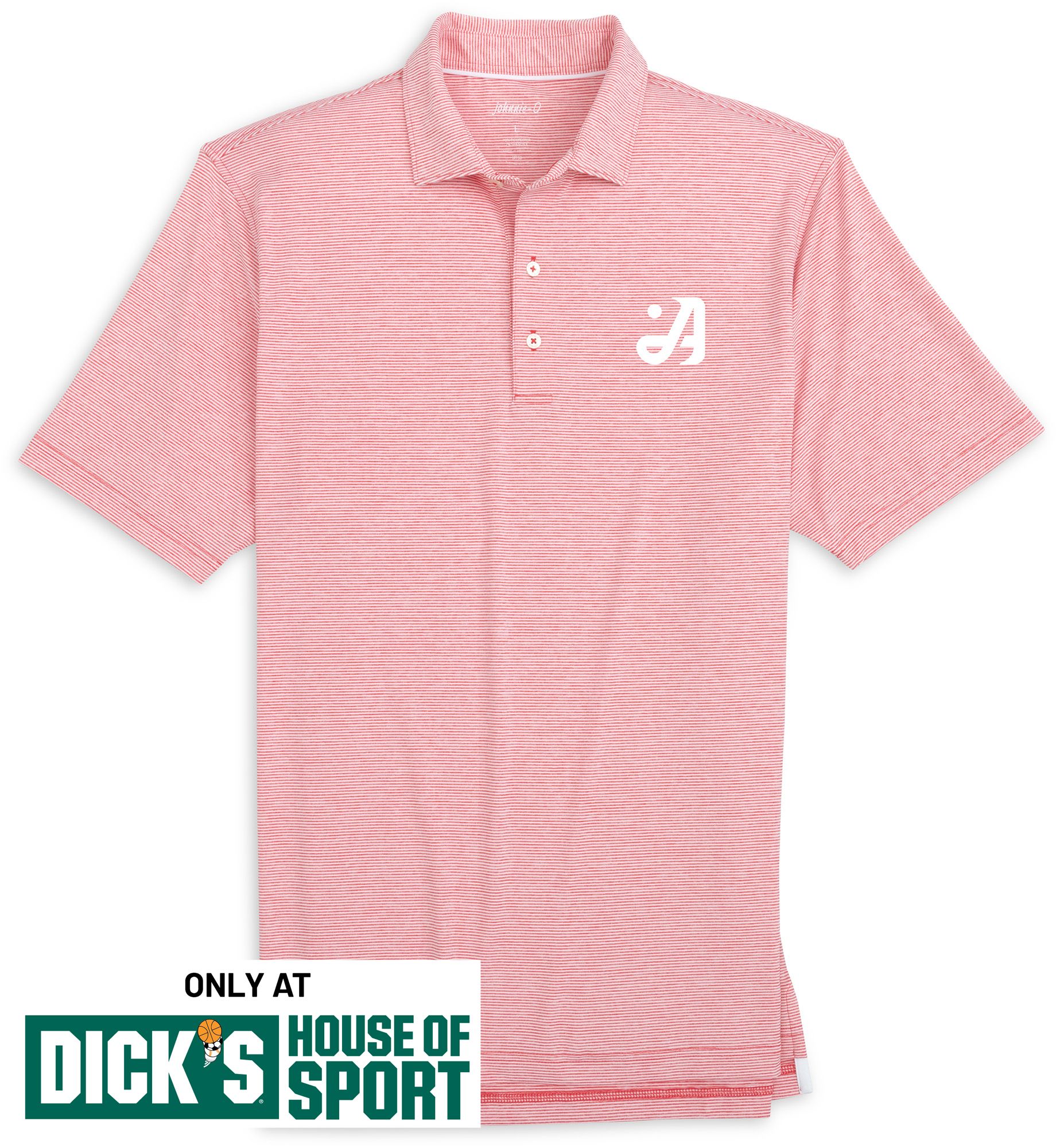 Johnnie-O Men's TGL Atlanta Drive GC Red Lyndonn Polo