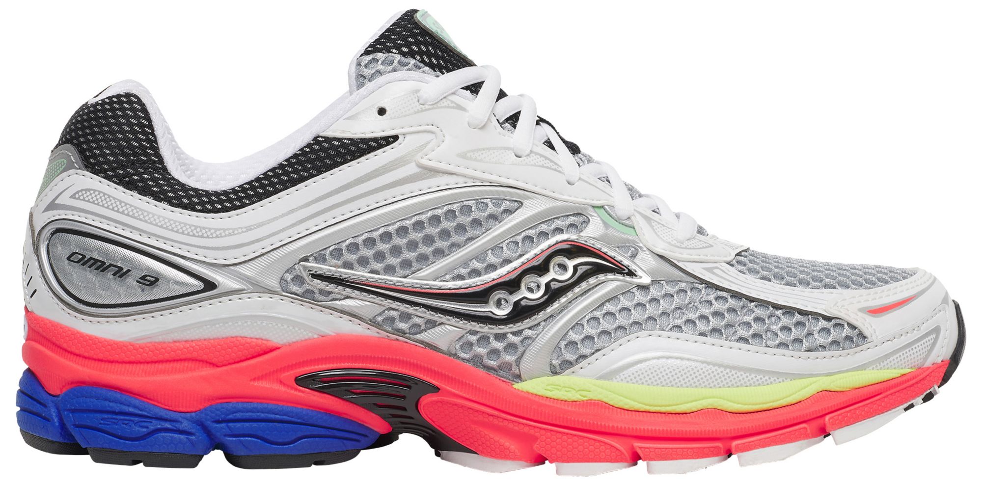 Saucony ProGrid Omni 9 Shoes, Men's, M14/W15.5, White/Vizire