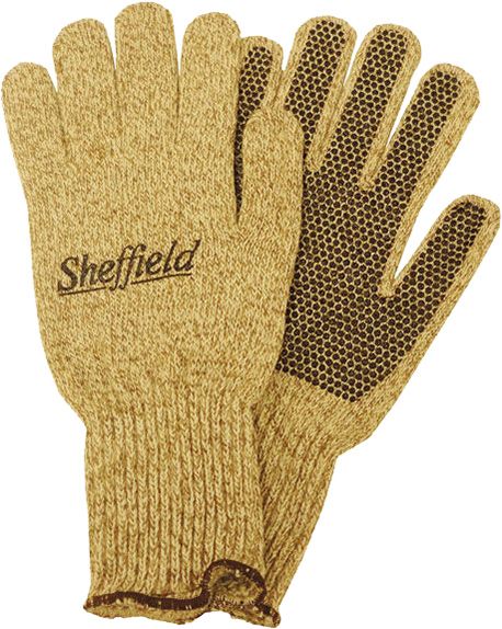 Sheffield Ragg Wool Full Finger Gloves with Dots