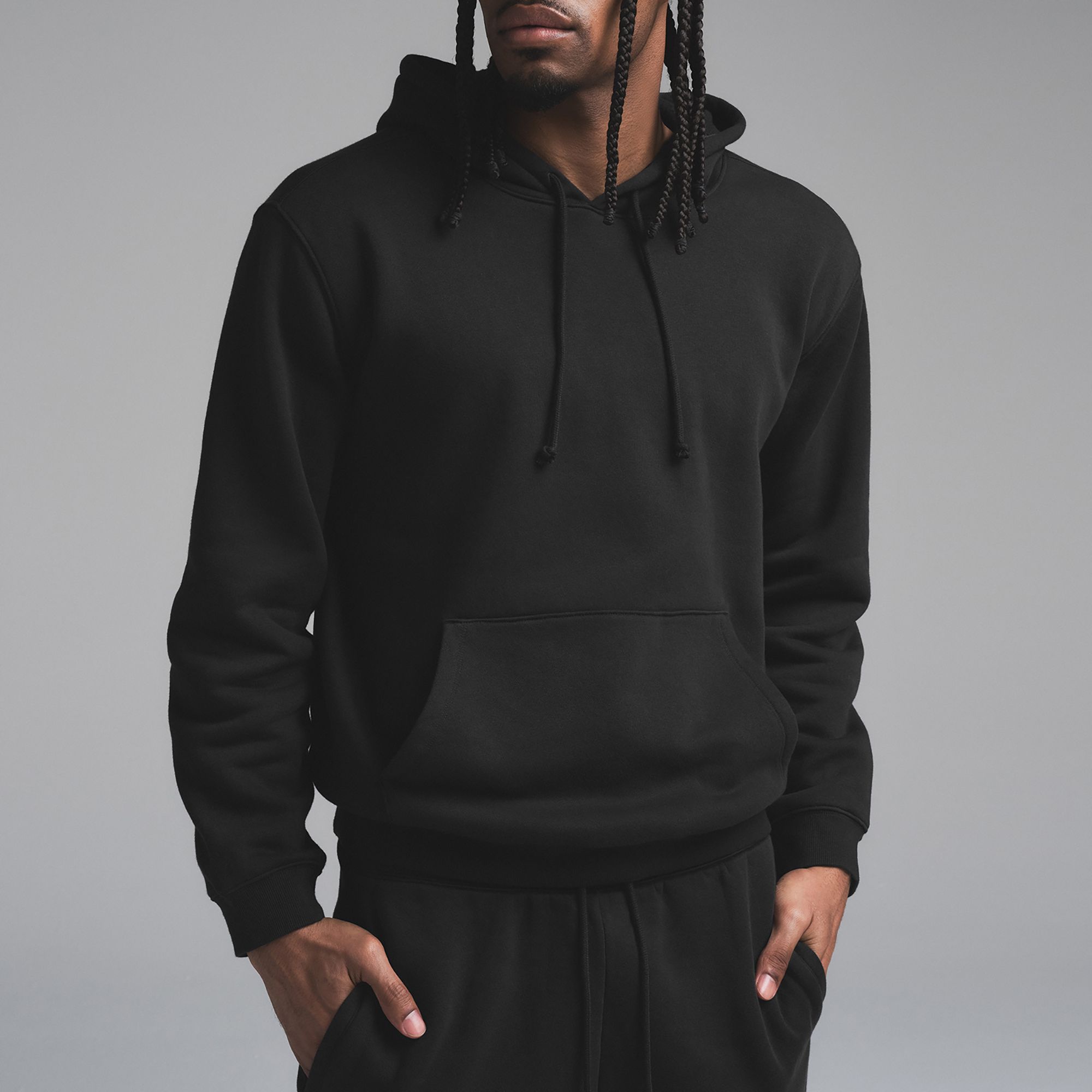 SKIMS Men's Fleece Lounge Relaxed Pullover Hoodie