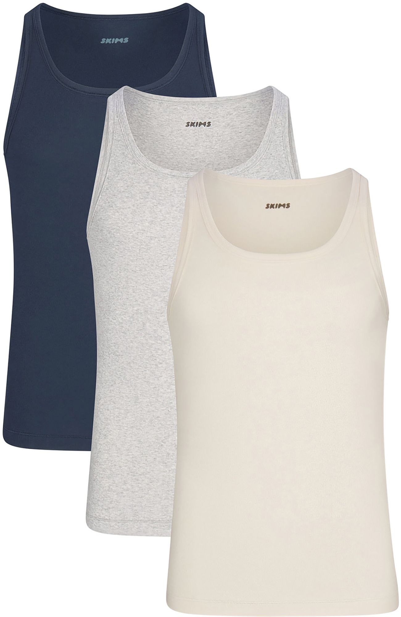 SKIMS Men's Cotton Tank Top - 3 Pack
