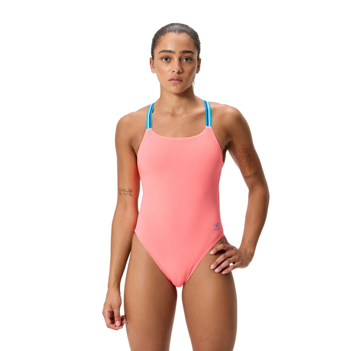 Speedo Women's Solid Comfort V-Back Swimsuit