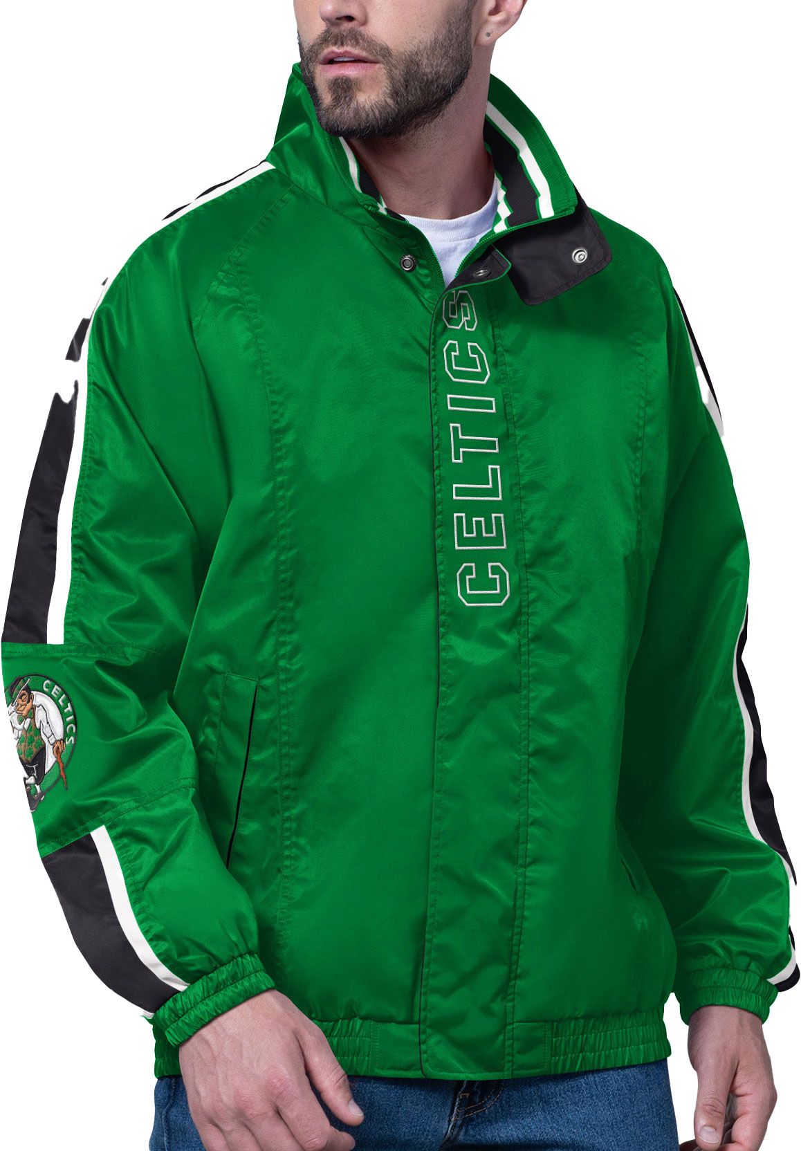 Starter Men's Boston Celtics Green Freestyle Jacket