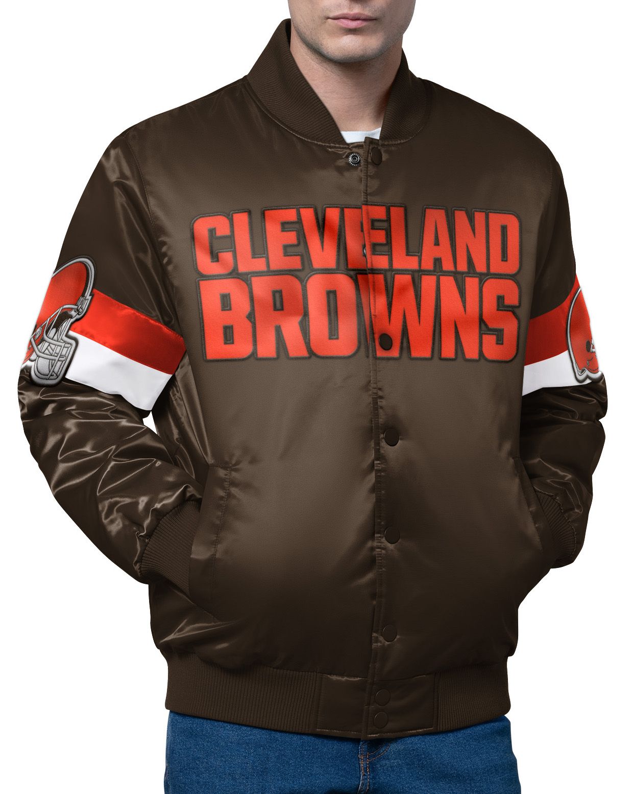 Starter Men's Cleveland Browns Triple Option Jacket