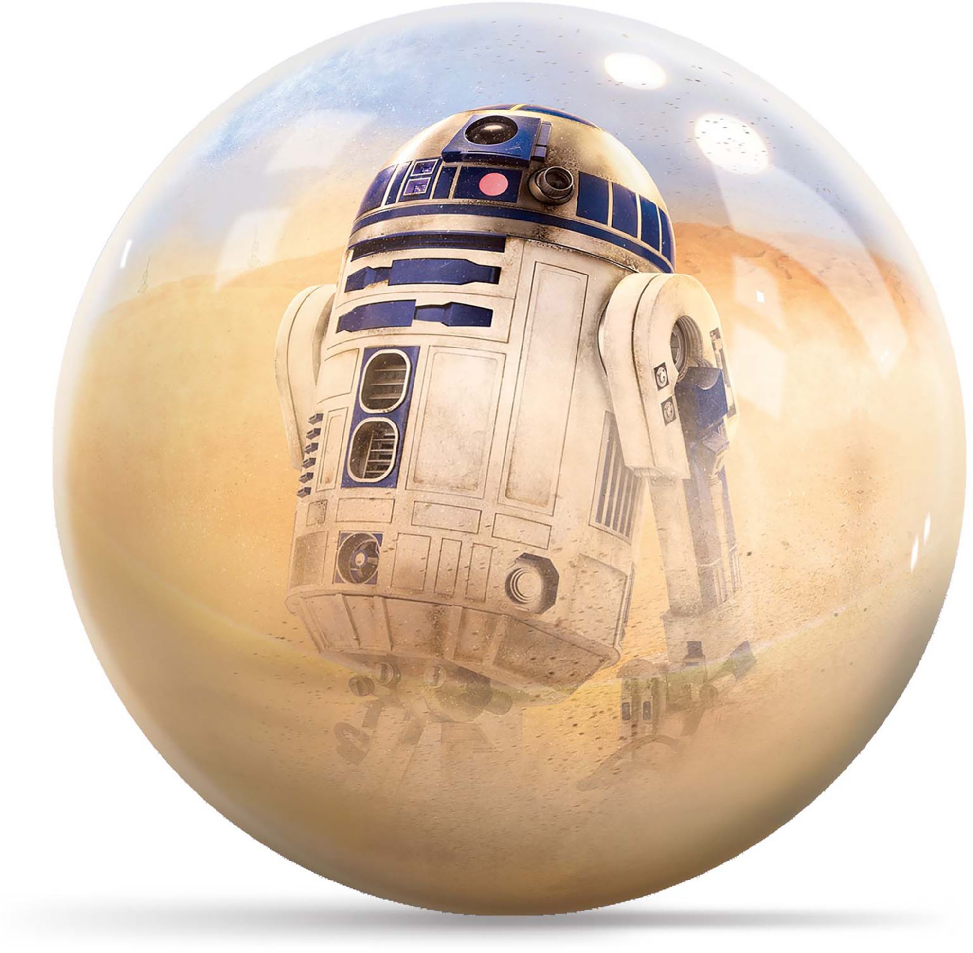KR Strikeforce Star Wars R2-D2 Desert Background Bowling Ball