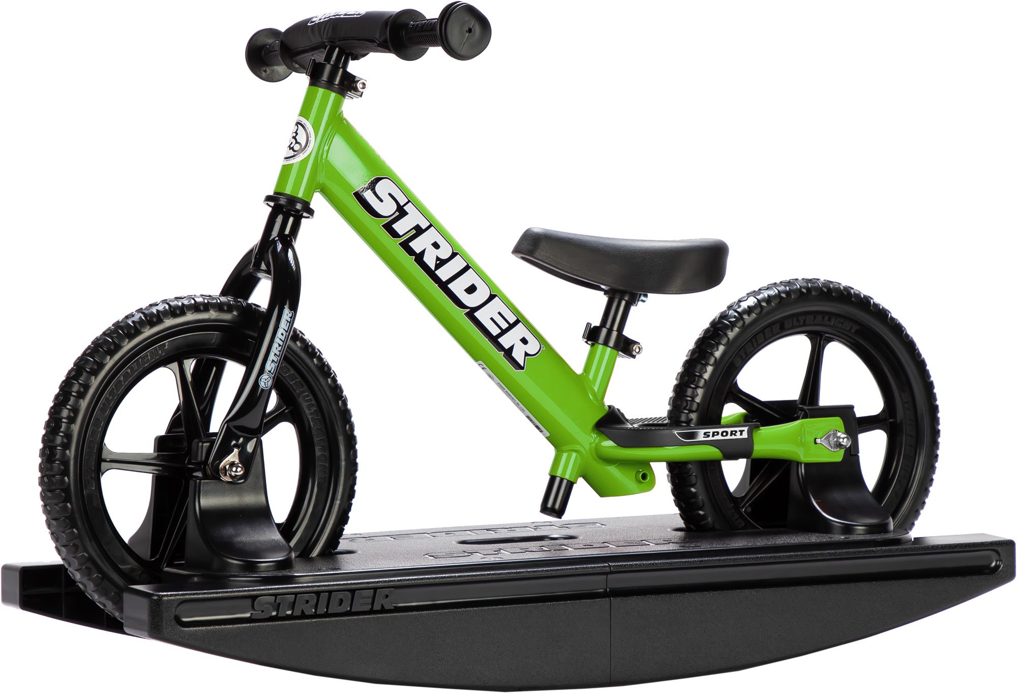 STRIDER Sport 2-in-1 12" Balance Bike and Rocking Base