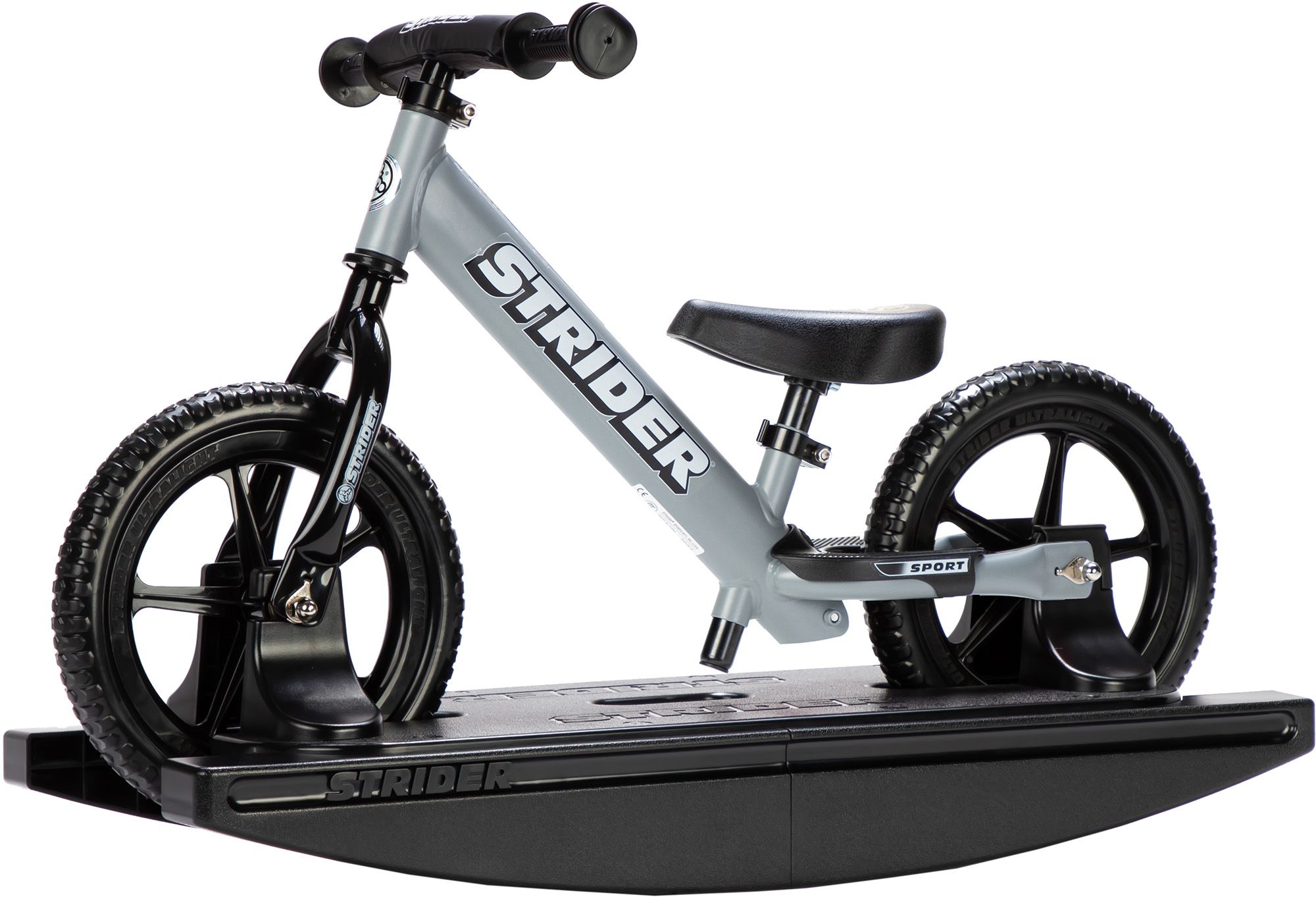 STRIDER Sport 2-in-1 12" Balance Bike and Rocking Base