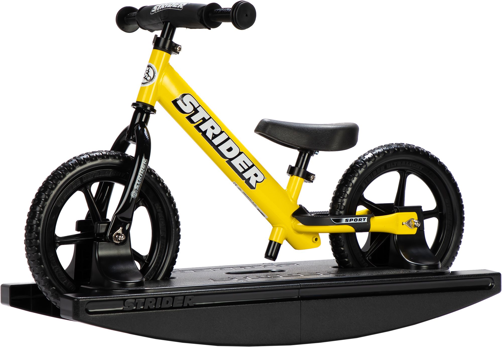 STRIDER Sport 2-in-1 12" Balance Bike and Rocking Base
