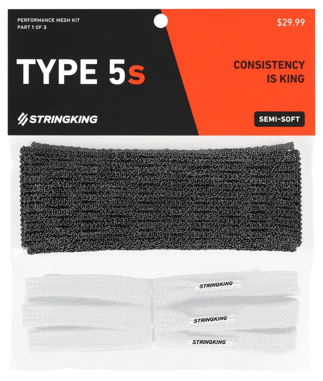 Stringking Type 5S Semi-Soft Lacrosse Mesh Stringing Kit