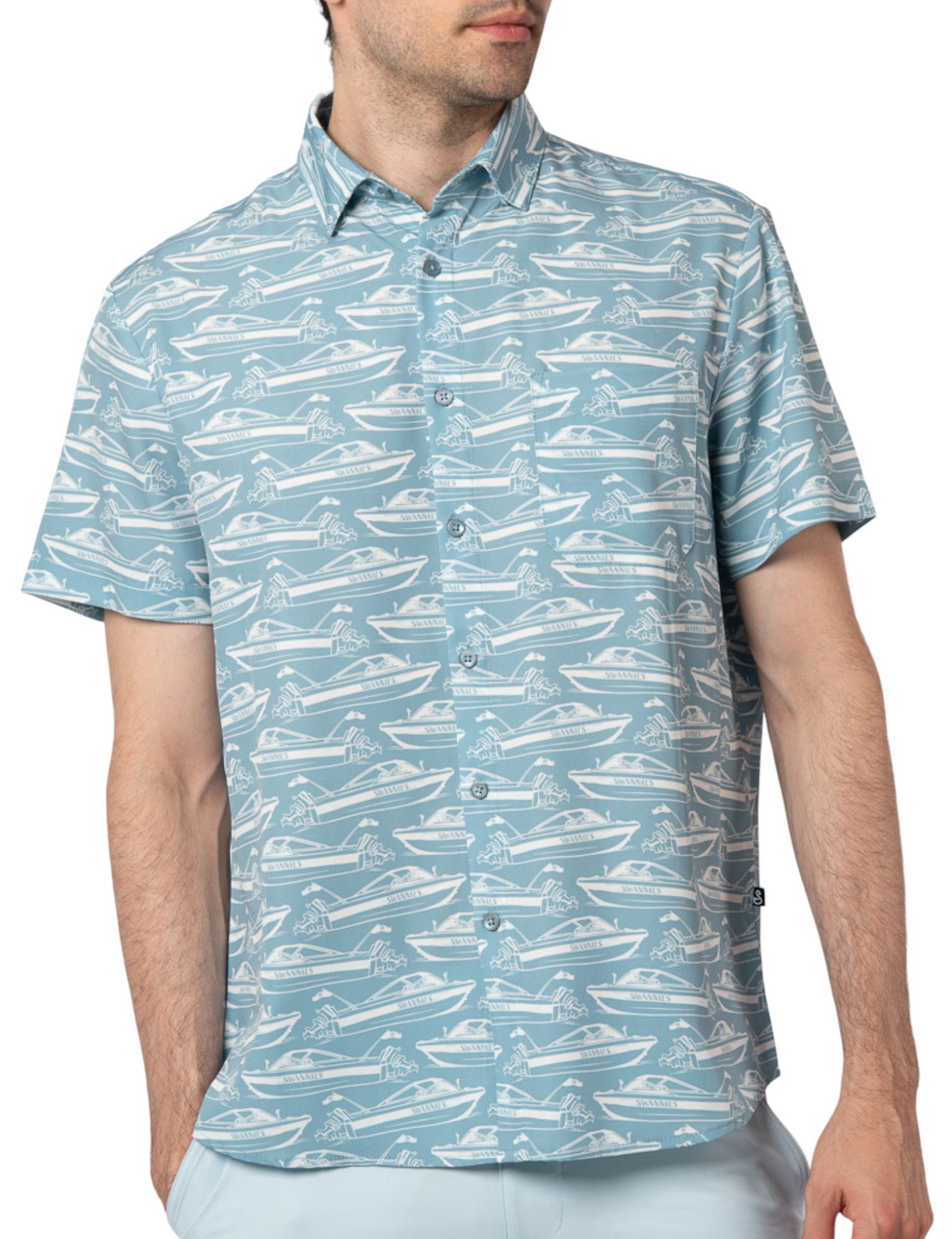 Swannies Men's Lind Golf Button-Up Shirt