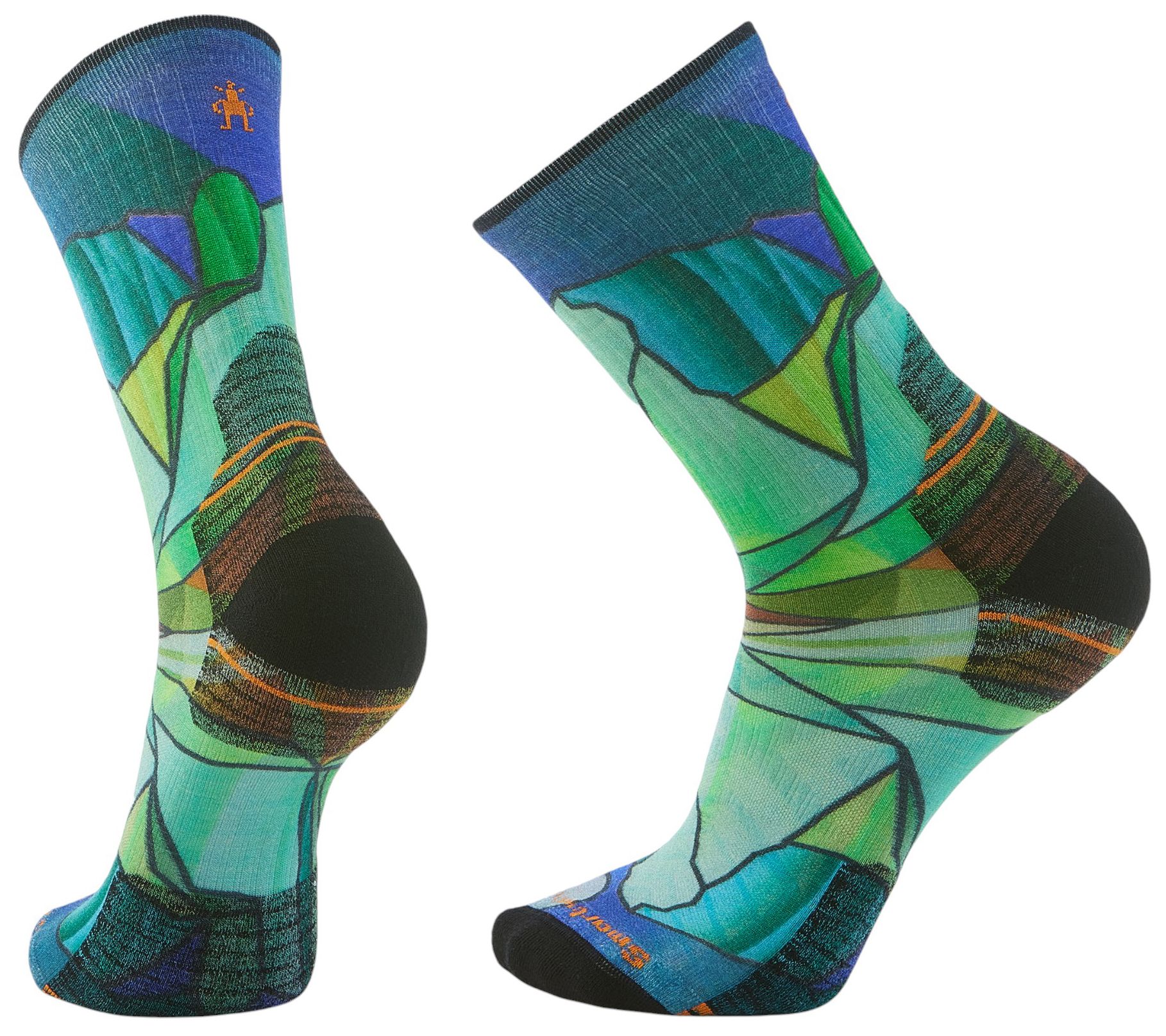 SmartWool Adult Hike Targeted Cushioning Print Crew Socks