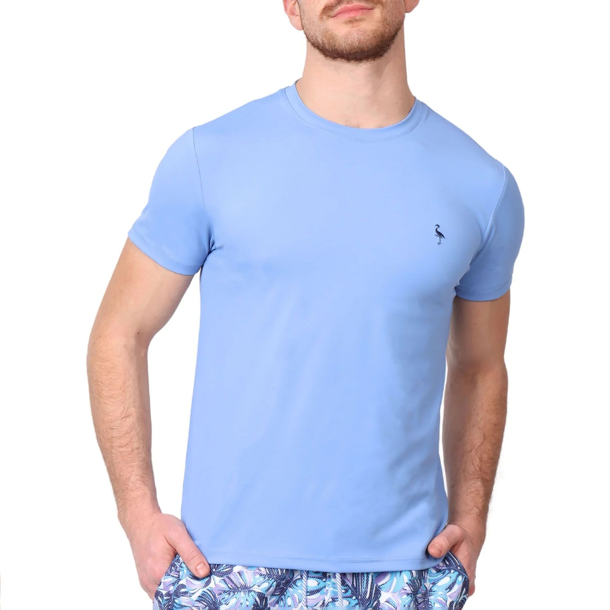 TAILORBYRD Men's Solid Performance Short Sleeve Rashguard