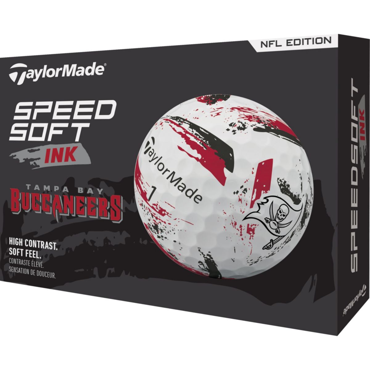 TaylorMade 2025 SpeedSoft Ink San Francisco 49ers Golf Balls